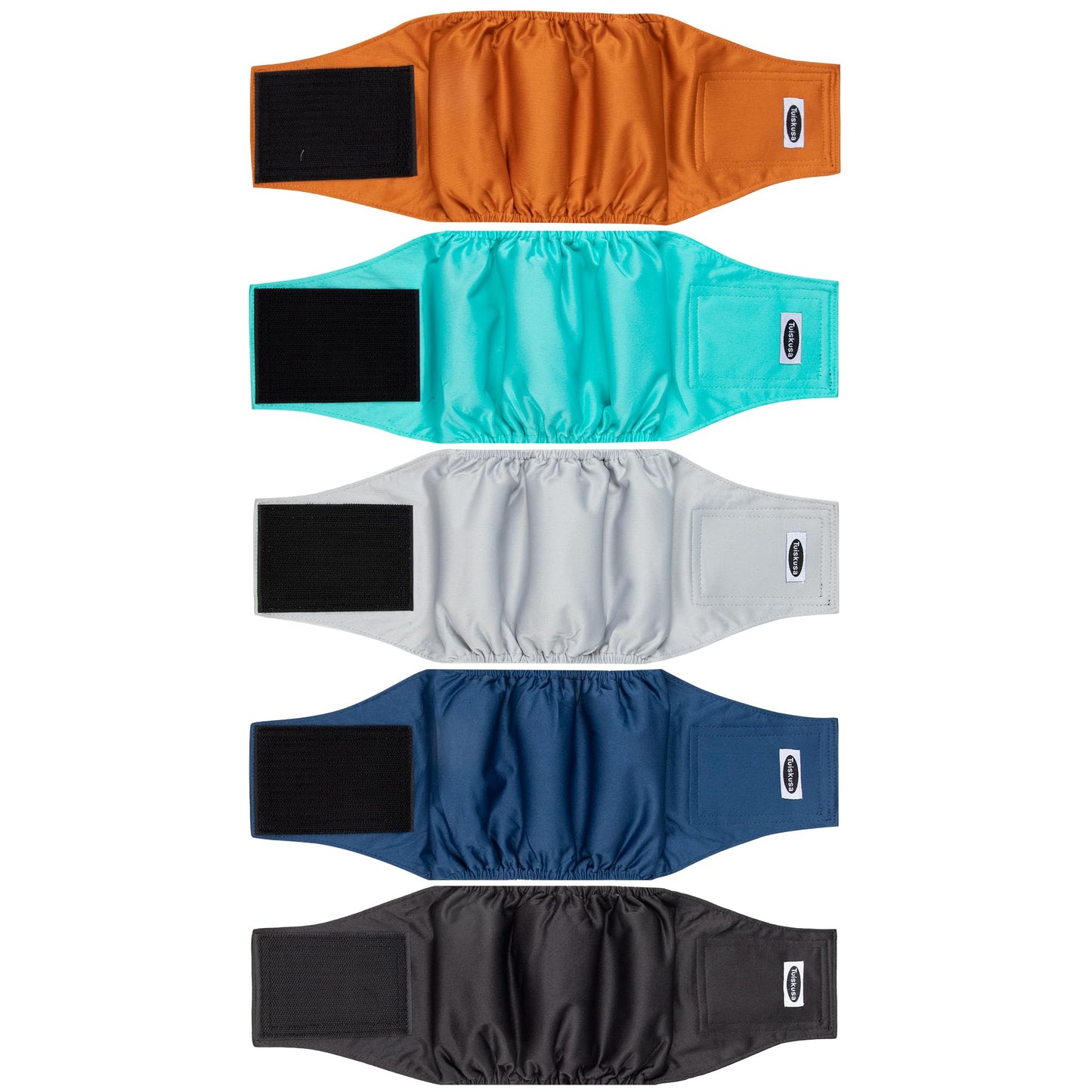 Tuiskusa Male Dog Diapers, High Absorbing Dog Belly Bands (5 Pack)
