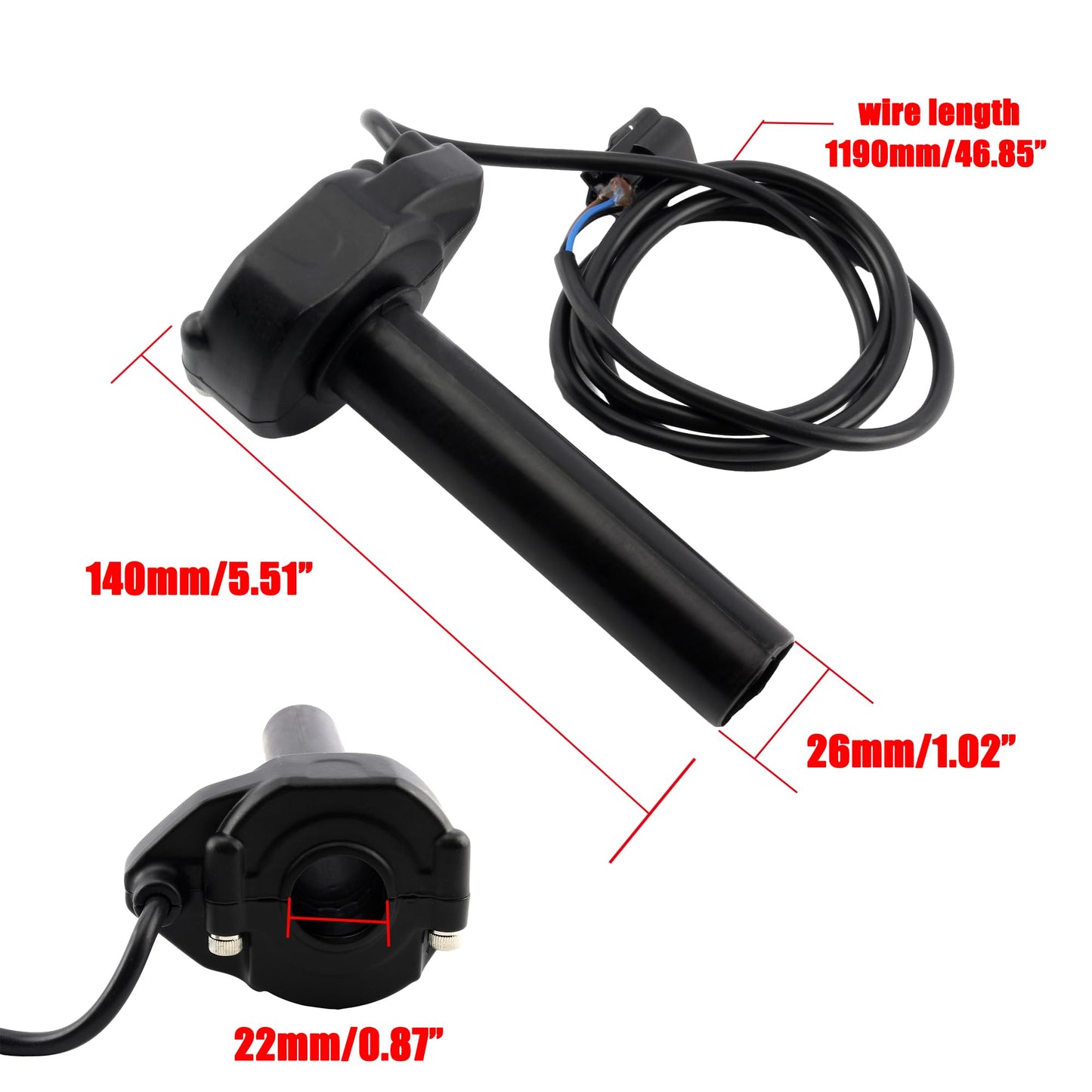 ABCERRSI Surron Throttle Grip Ebike Throttle Tube Assembly Compatible with Light Bee S X X160 X260
