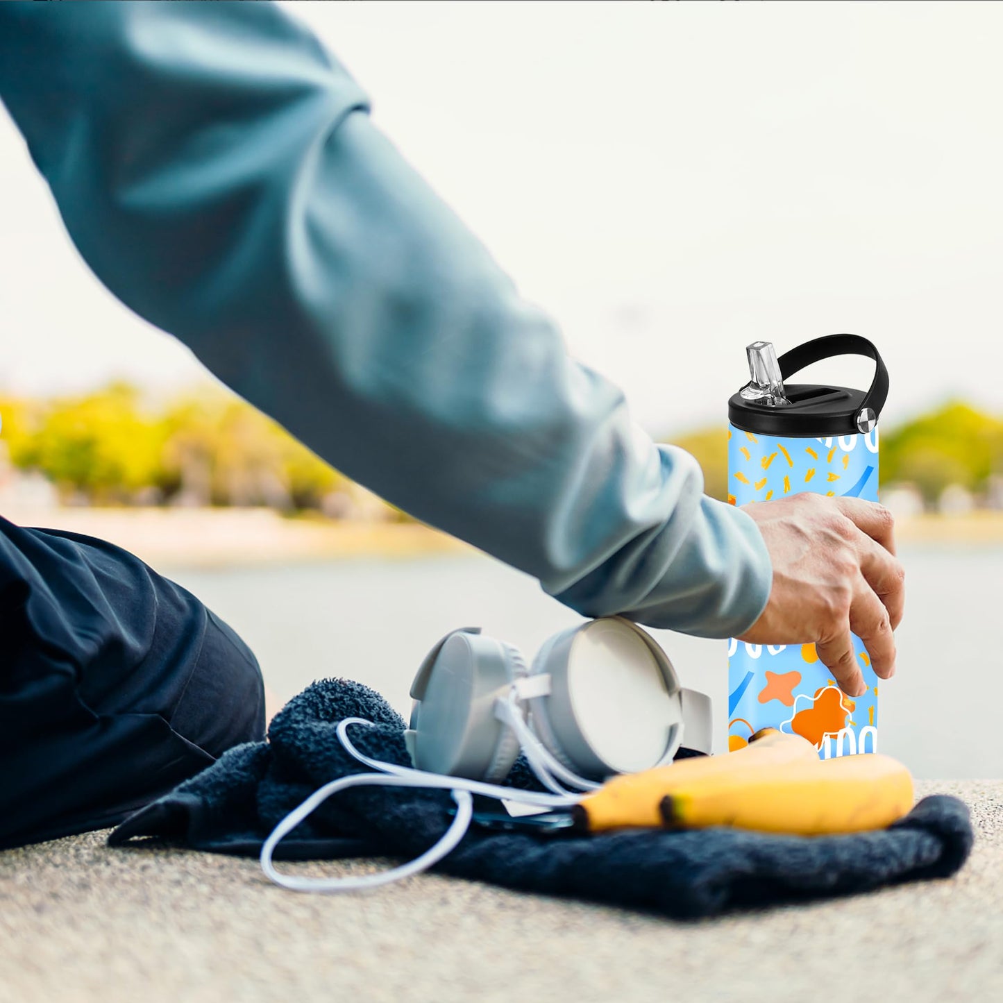 Joyclub 8 Pack Sublimation Tumblers 20 oz Sublimation Water Bottle Blanks Sports Skinny Insulated Tumblers Bulk