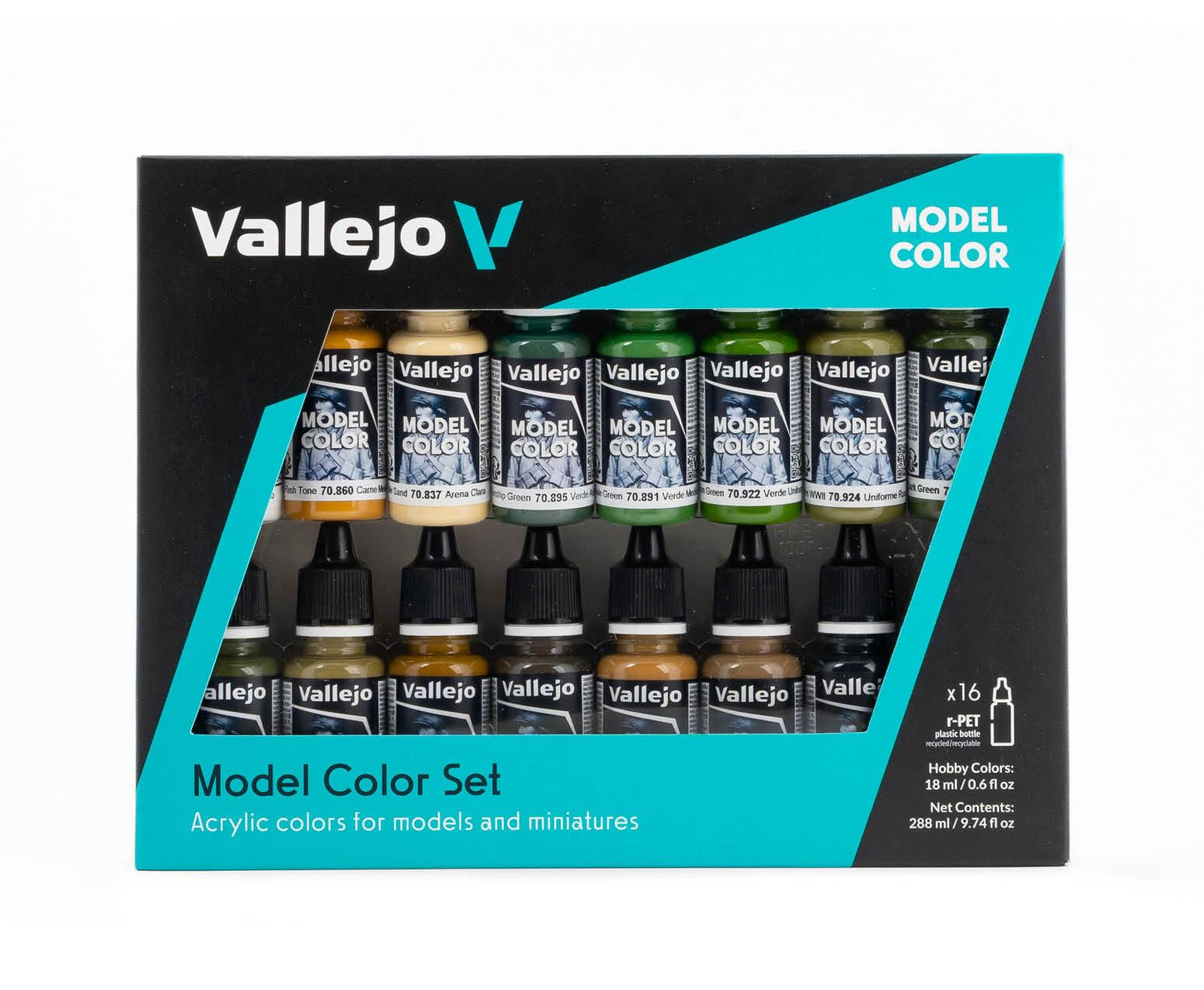 Vallejo WWII Allied Forces Paint Set #9, 17ml