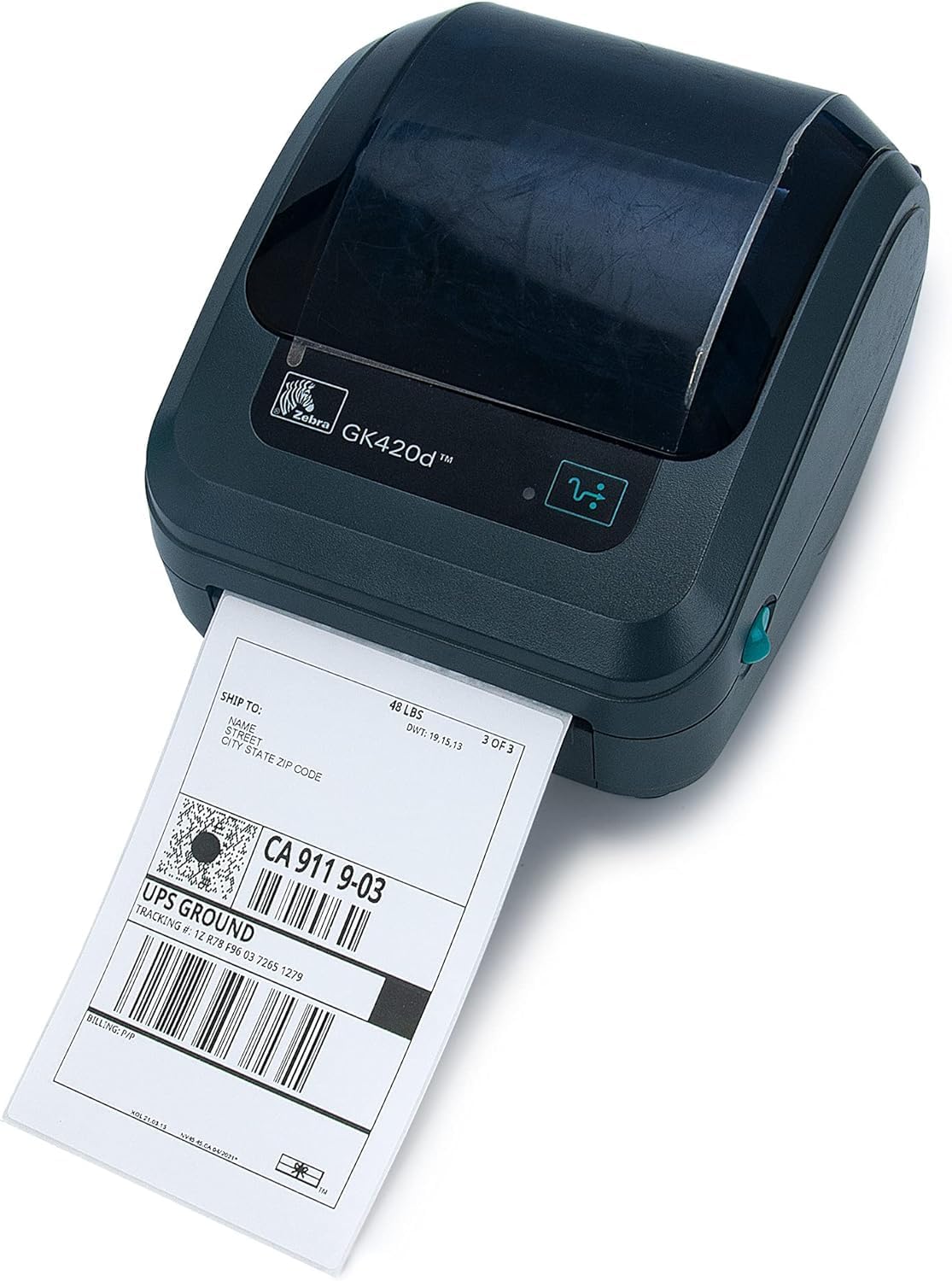 L LIKED 4000 Fanfold 4" x 6" Direct Thermal Shipping Labels, with Perforated Line for Thermal Printers - Compatible with Zebra & Rollo Printer