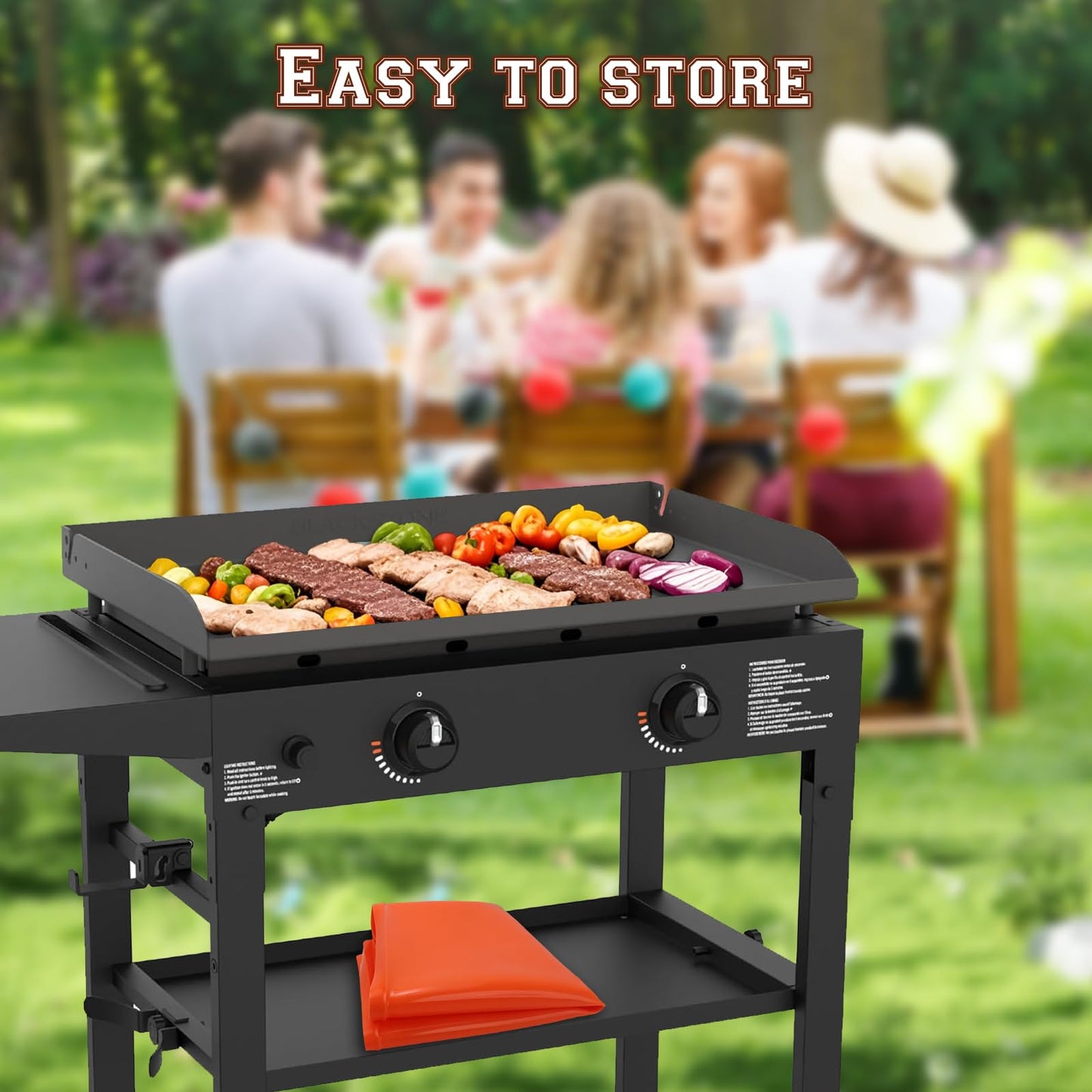 Blackstone Silicone Griddle Cover Mat: 36 Inch Grill Mats for Outdoor - Blackstone Griddle Accessories Flat Top Deck Protector Outside Camping Cooking BBQ