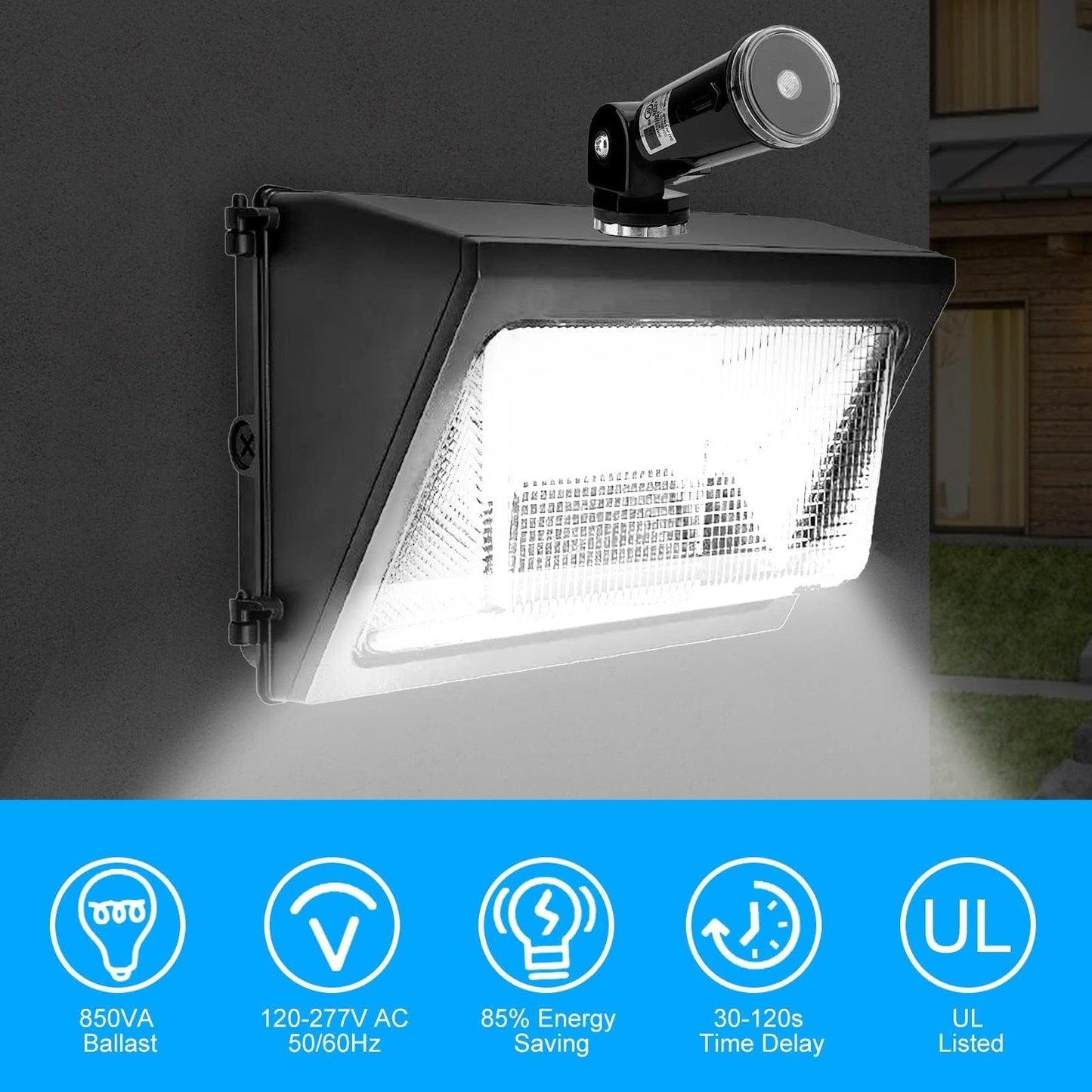 EEEKit Photocell Light Sensor Switch, 2 Pack IP65 Dusk to Dawn Electric Photo Cells Sensor with Swivel Mount for Outdoor Lights