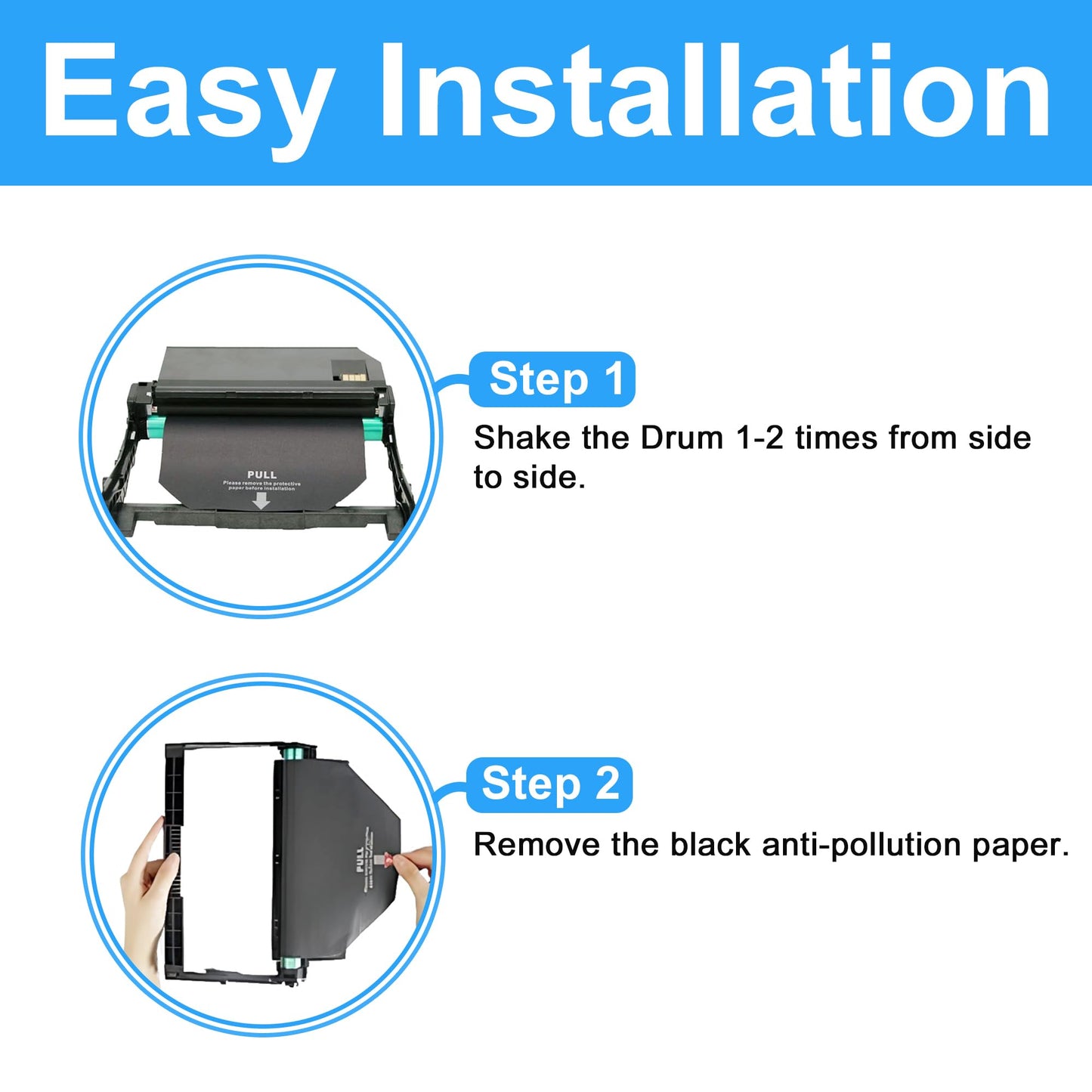 LCL Compatible 101R00664 Drum Unit Replacement for Xerox B205 B210 B215 Drum Cartridge for Xerox B205NI B205MFP B210DNI B215DNI B215MFP Printer (1-Pack Black- 10,000 Pages)