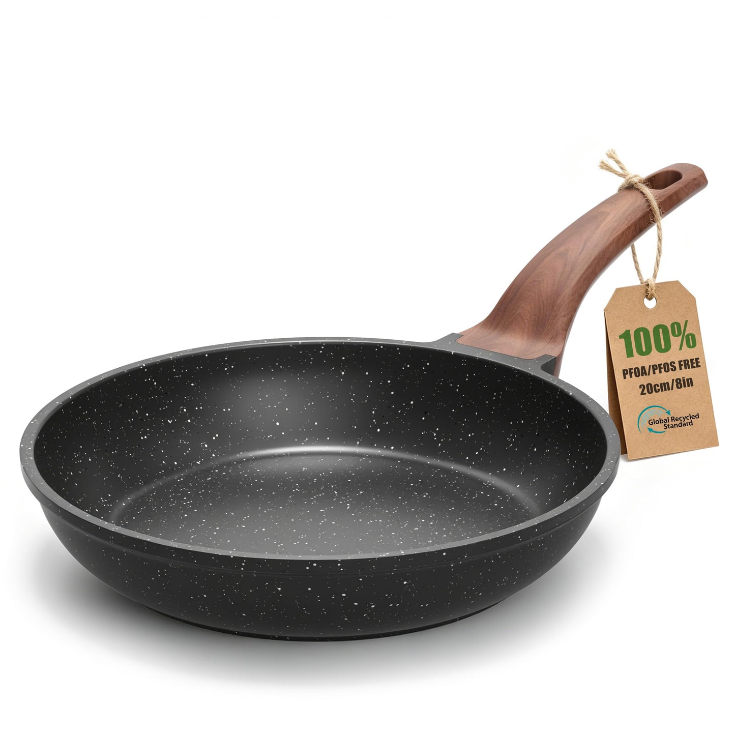 YASHE 20CM Granite Nonstick Frying Pan for Induction & All Stovetops