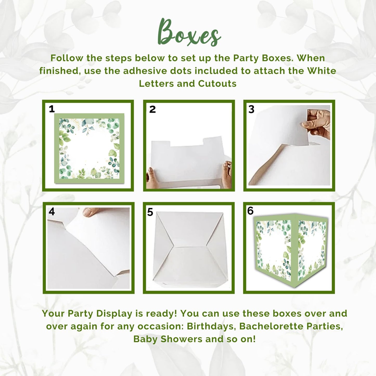 190 Pieces Bachelorette Party Decorations, Bridal Shower Decoration, Sage Green Wedding Shower Decorations 2 in 1 - Balloon Garland Bow and Boxes