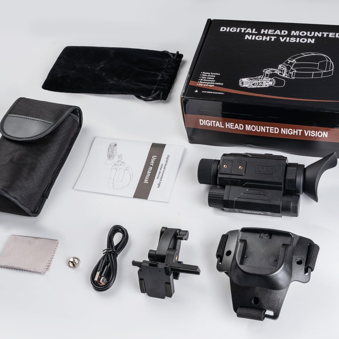 Head-Mounted Night Vision Monocular Digital Infrared Monocular