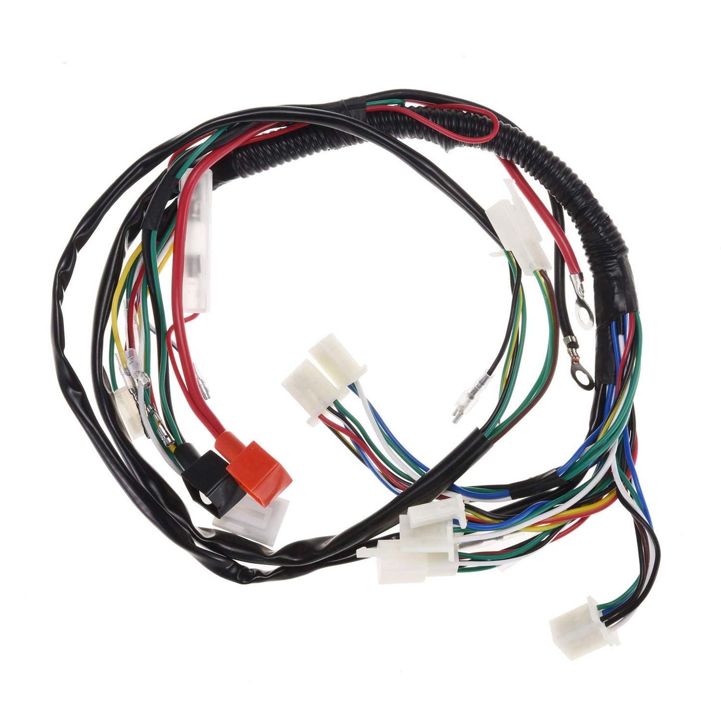 BTRLIACY Complete Electrics Stator Coil CDI Wiring Harness Spark Plug Quad Wire Harness Set for 50cc 70cc 90cc 110cc 4 Stroke ATV Bike Buggy