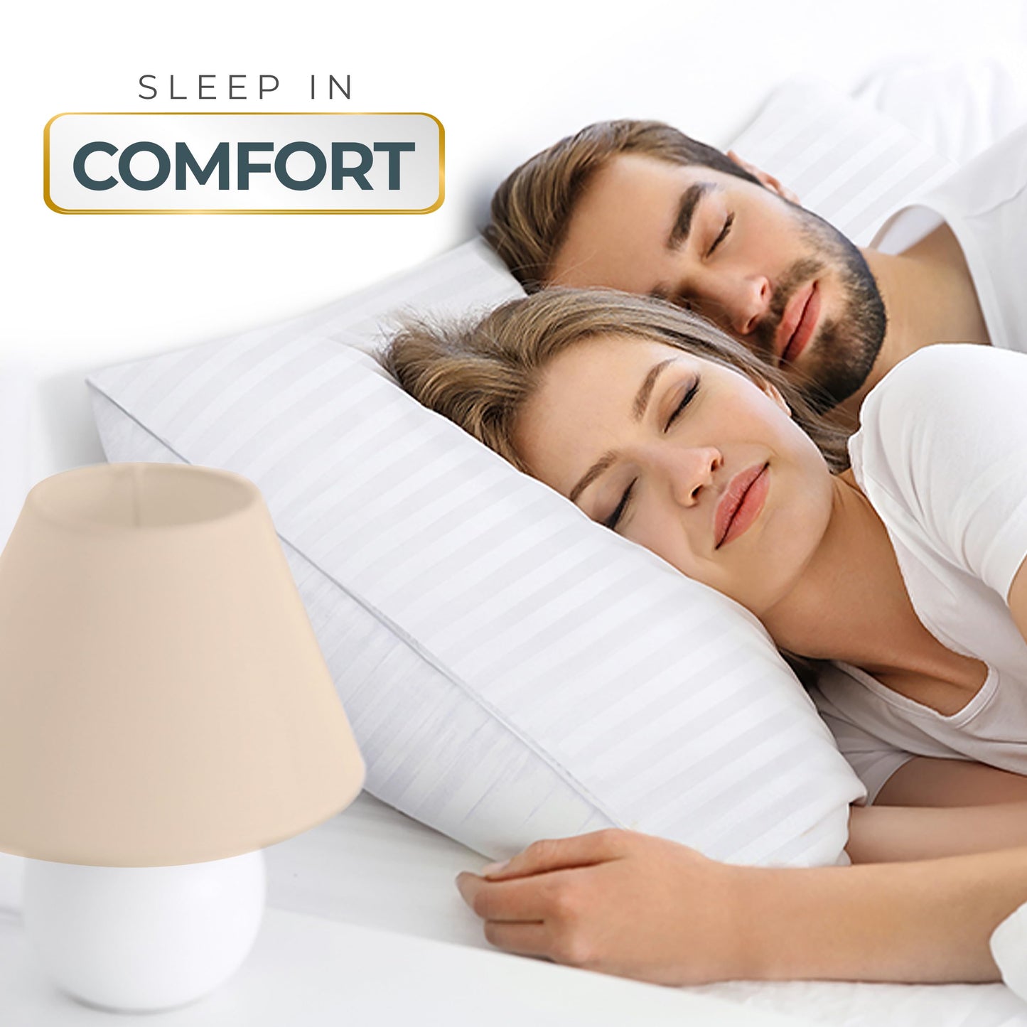 Utopia Bedding Pillows Queen Size 2 Pack – Soft, Supportive Hotel Quality Bed Pillow, Down Alternative Cooling Pillow for Side, Back or Stomach Sleepers, Premium Queen Pillows