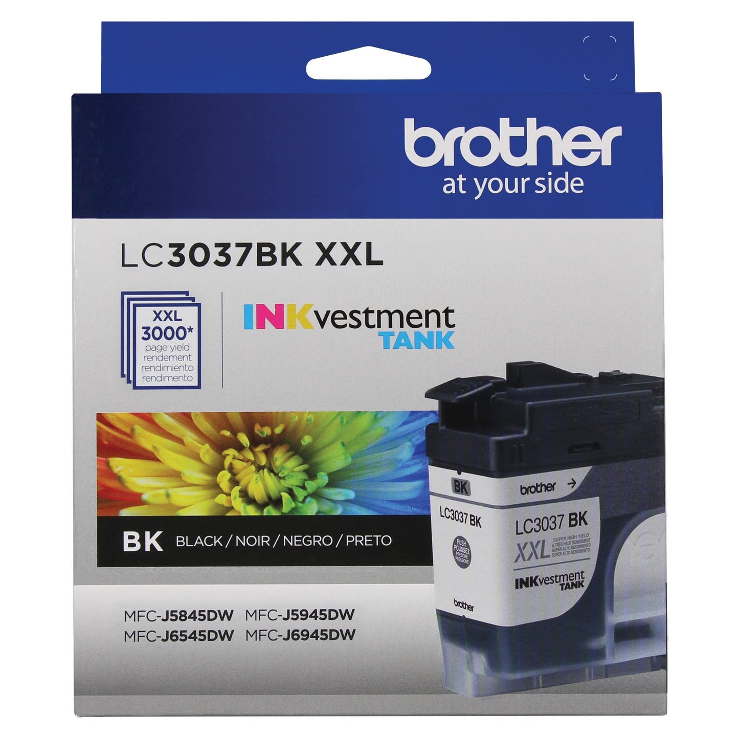 Brother LC3037BKS Genuine Super High-Yield Black Inkvestment Tank Ink Cartridge