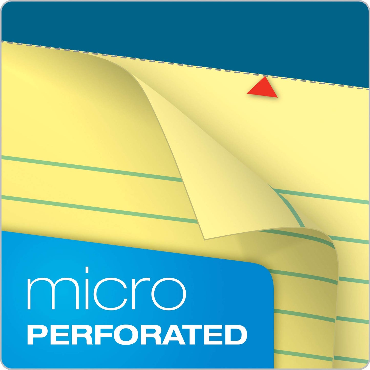 TOPS Docket Notepads, 8.5" x 11.75", Canary Legal Rule, 3-Hole Punched, 100 Sheets per Pad, 3-Pack of Thick-Backed Writing Pads for Meetings and Notes