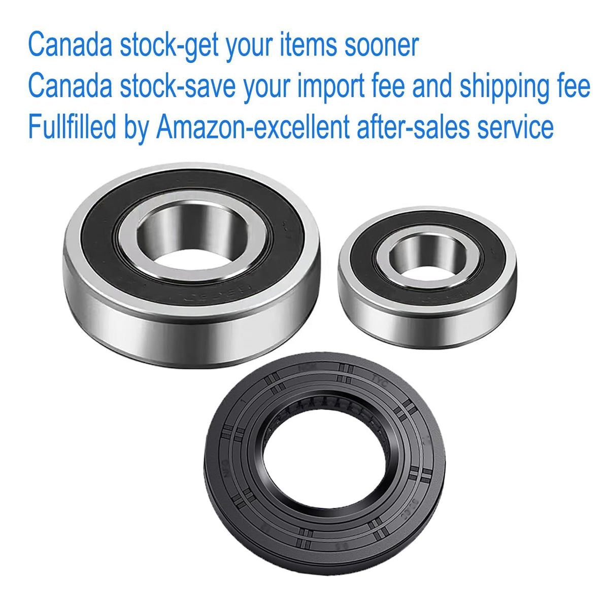 DC62-00156A,6601-002632,6601-002516, 6601-003008,6601-003009 Washer Tub Bearings and Seal Kit Fit for Samsung DC97-16509A, DC97-16509B,DC97-14604D, DC97-14604A,DC97-16151A, DC97-16151B
