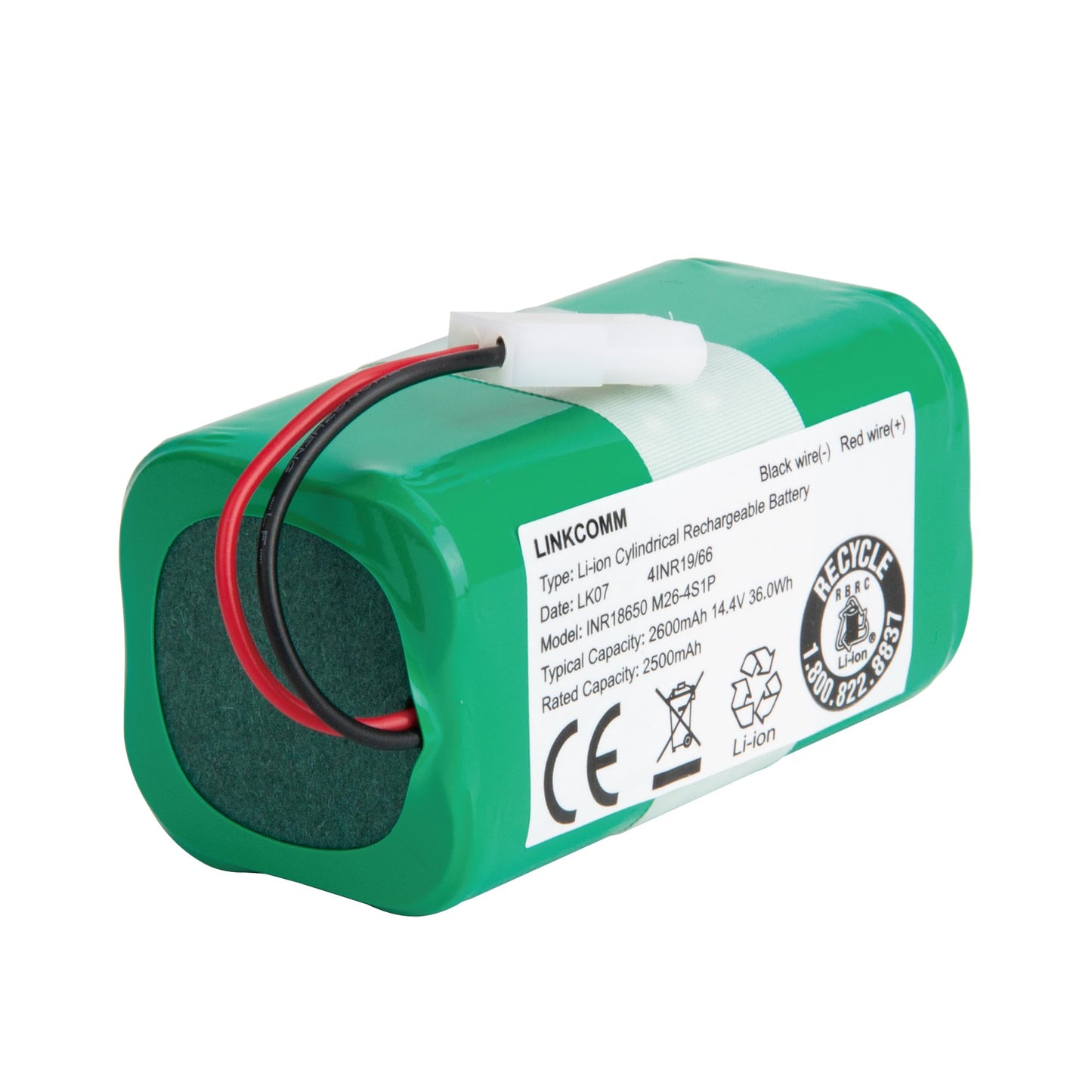 LINKCOMM Battery Replacement for Bissell Robot Vacuum EV675, EV775, 2503, 2933, 29339, Model 1618526 Battery