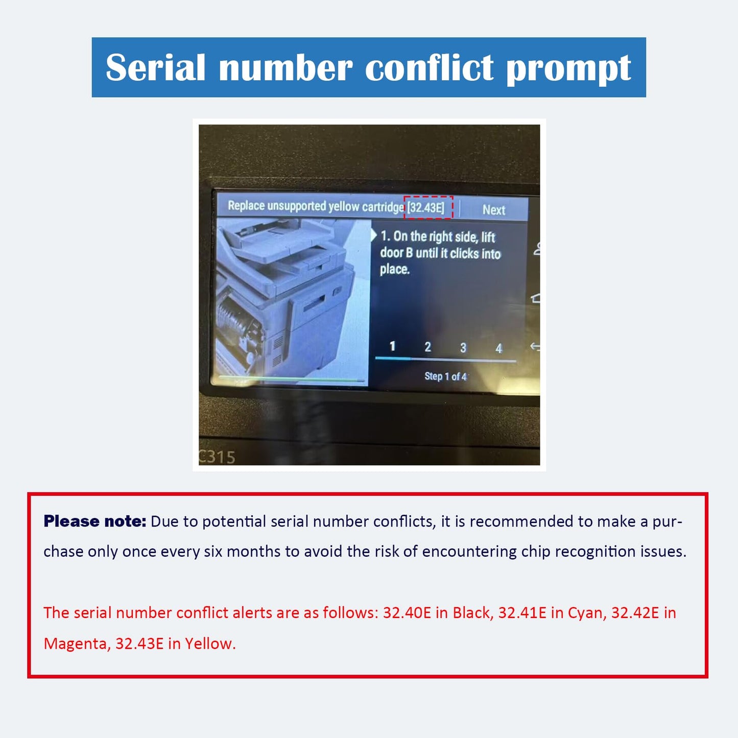 Aseker C310 C315 Toner Cartridge 4 Colors Compatible for Xerox C310 C310DNI C310DNIM C315 C315DNI C315DNIM Printer High Capacity 3000 & 2000 Pages 006R04356 006R04357 006R04358 006R04359 (BK/C/M/Y)