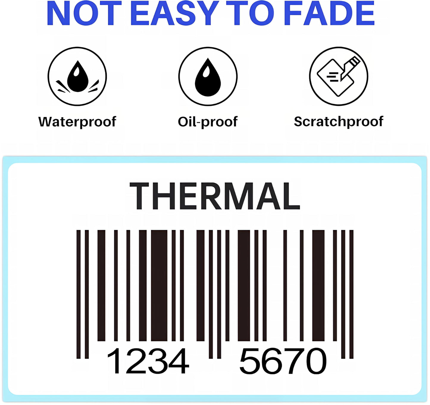 The-new-style 2 x 1 inch (51 x 25 mm) [10 Rolls, 10000 Labels] Thermal Label UPC Barcode & Multipurpose Labels Compatible with Zebra & Rollo Label Printer,Premium Adhesive & Perforated Size
