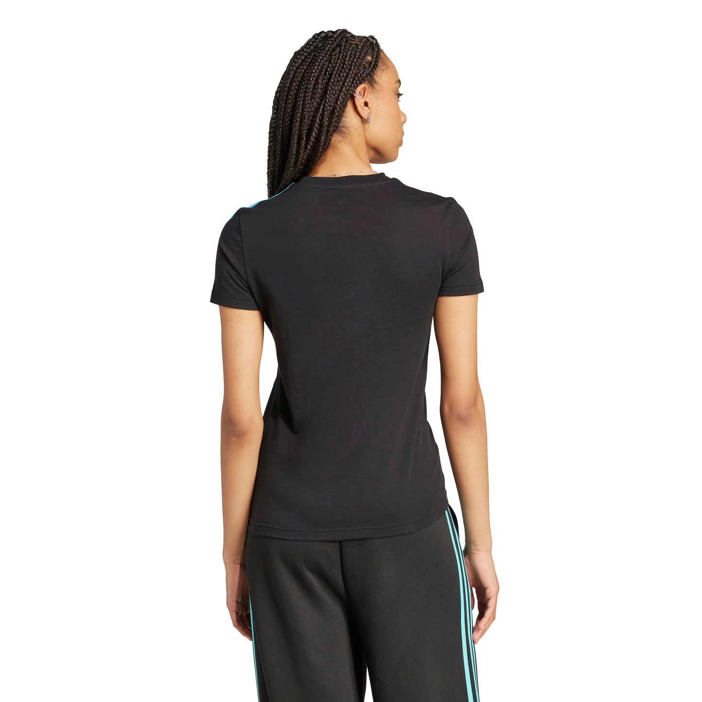 adidas Womens Mercedes - AMG Petronas Formula One Team T-Shirt, Black/White, Medium