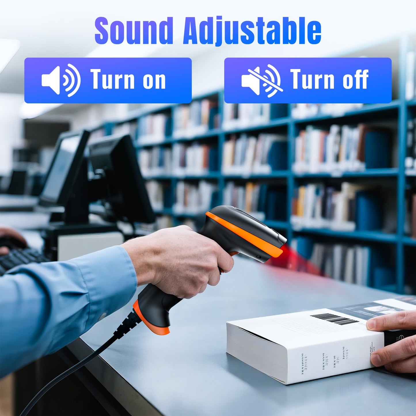 Tera 1D 2D QR Barcode Scanner Wired USB Handheld Support PDF417 Data Matrix 1D Bar Code Reader for Windows Mac Linux Plug and Play for Mobile Payment Convenience Store Supermarket Warehouse D5100Y