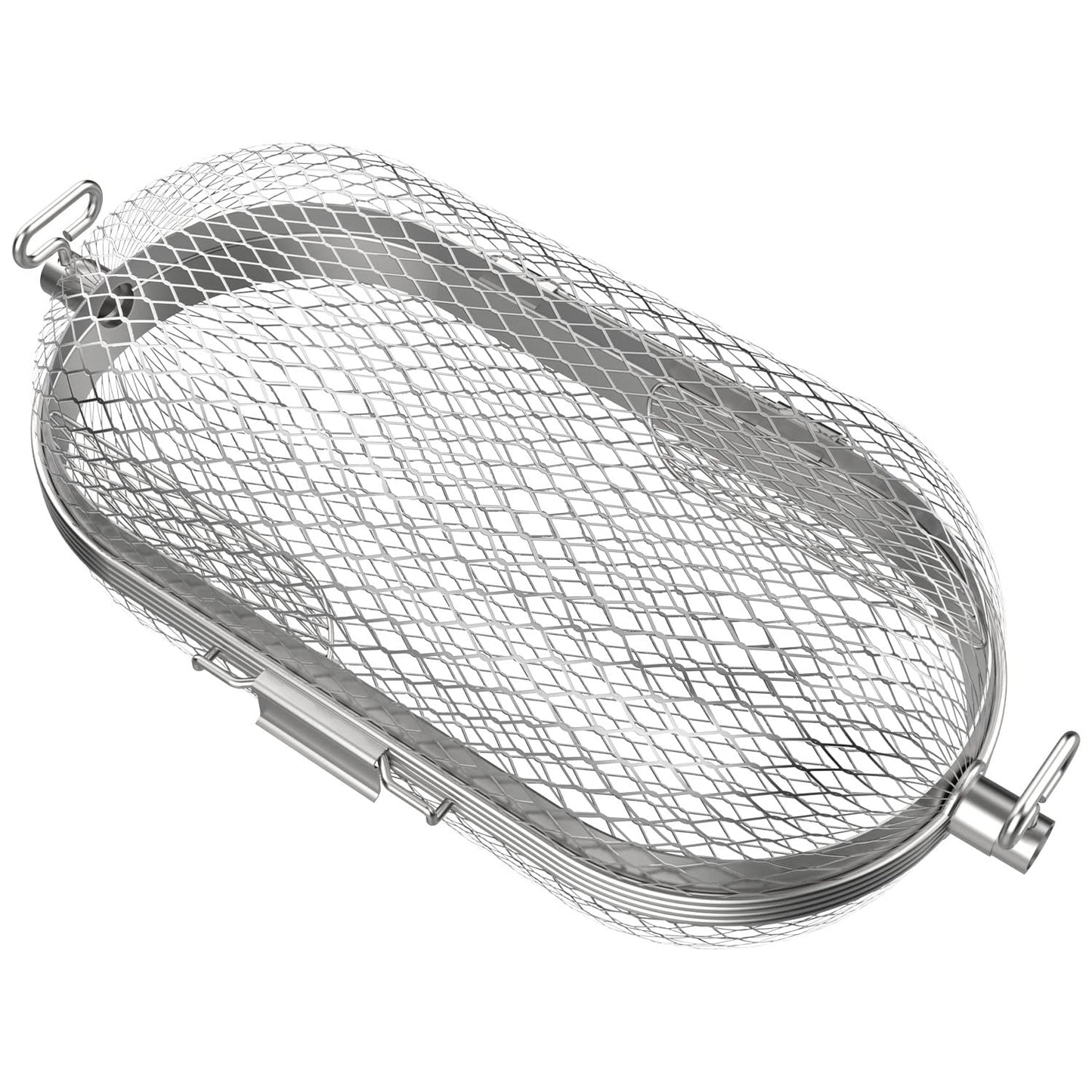 Napoleon Rotisserie Grill Basket 64000, Stainless Steel BBQ Rotisserie Basket for Napoleon and Other Gas Grills, Fits All Standard Spit Rods, Best for Even Cooking of Wings, Fries, Veggies