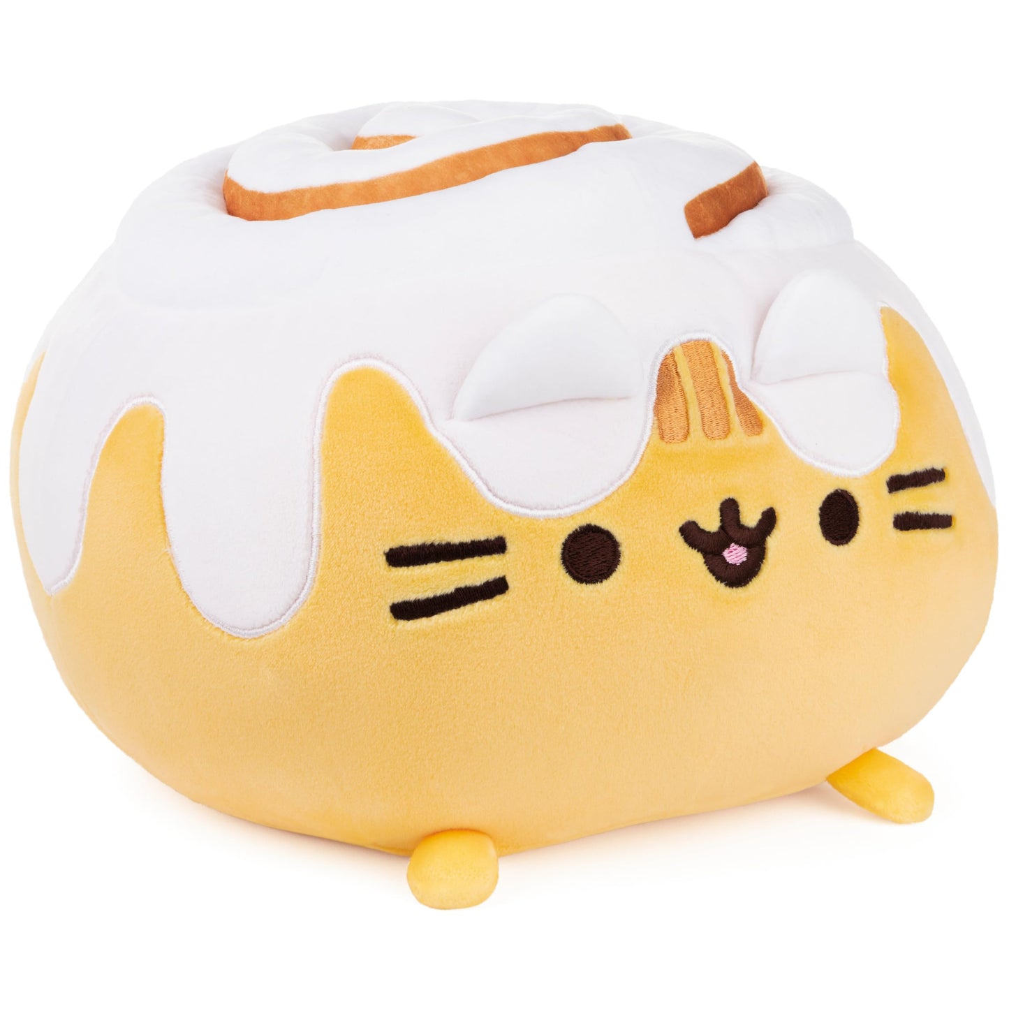 GUND Pusheen Catfé Cinnamon Roll Pusheen Plush Squisheen Cat Stuffed Animal, 12”