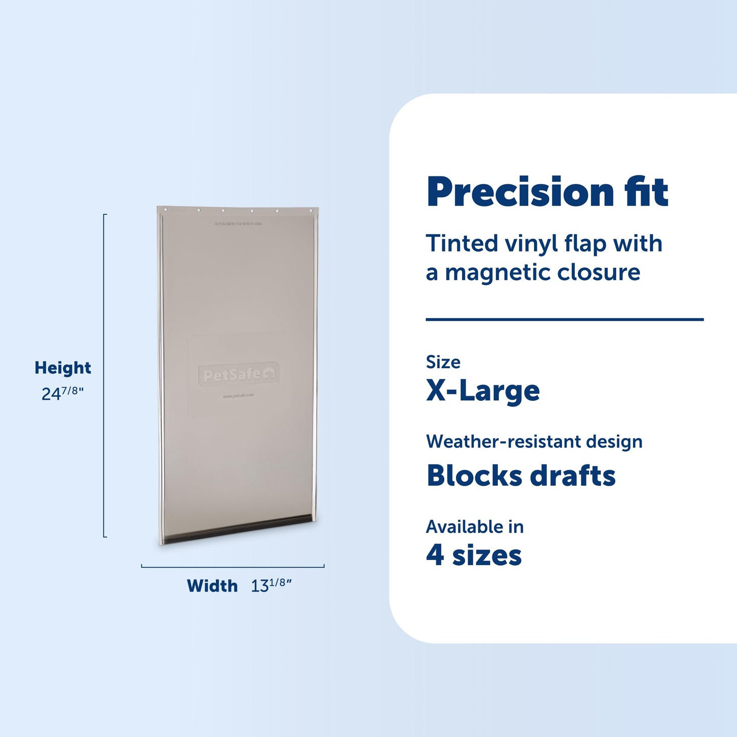 PetSafe Freedom Pet Door Replacement Flap for Dog and Cat Doors, Extra Large, 13 5/8" x 24 3/8"