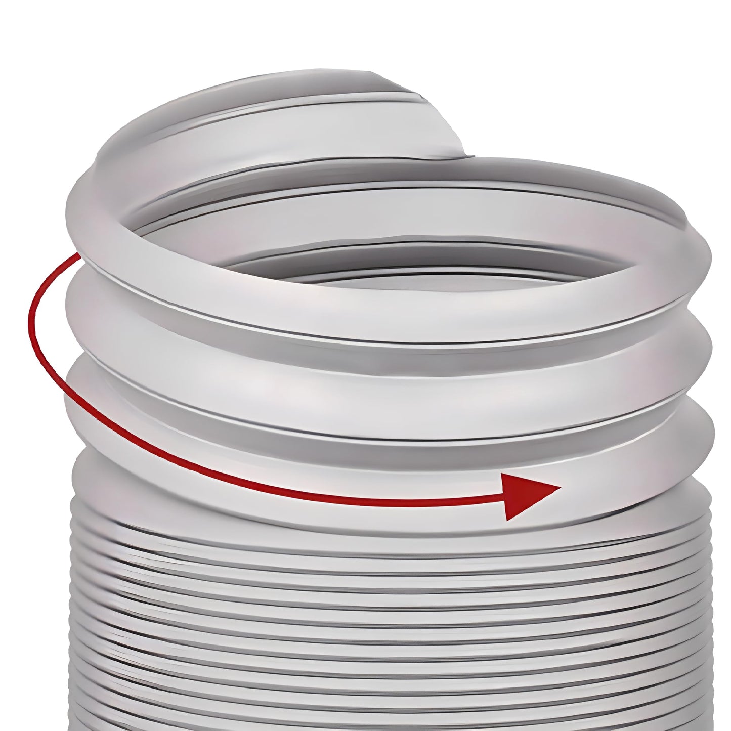 6" x 6.5ft Air Conditioner Exhaust Hose, Moonjor AC Vent Exhaust Hose with Counter Clockwise Thread for 6“ LG, Haier and Other Portable Air Conditioners