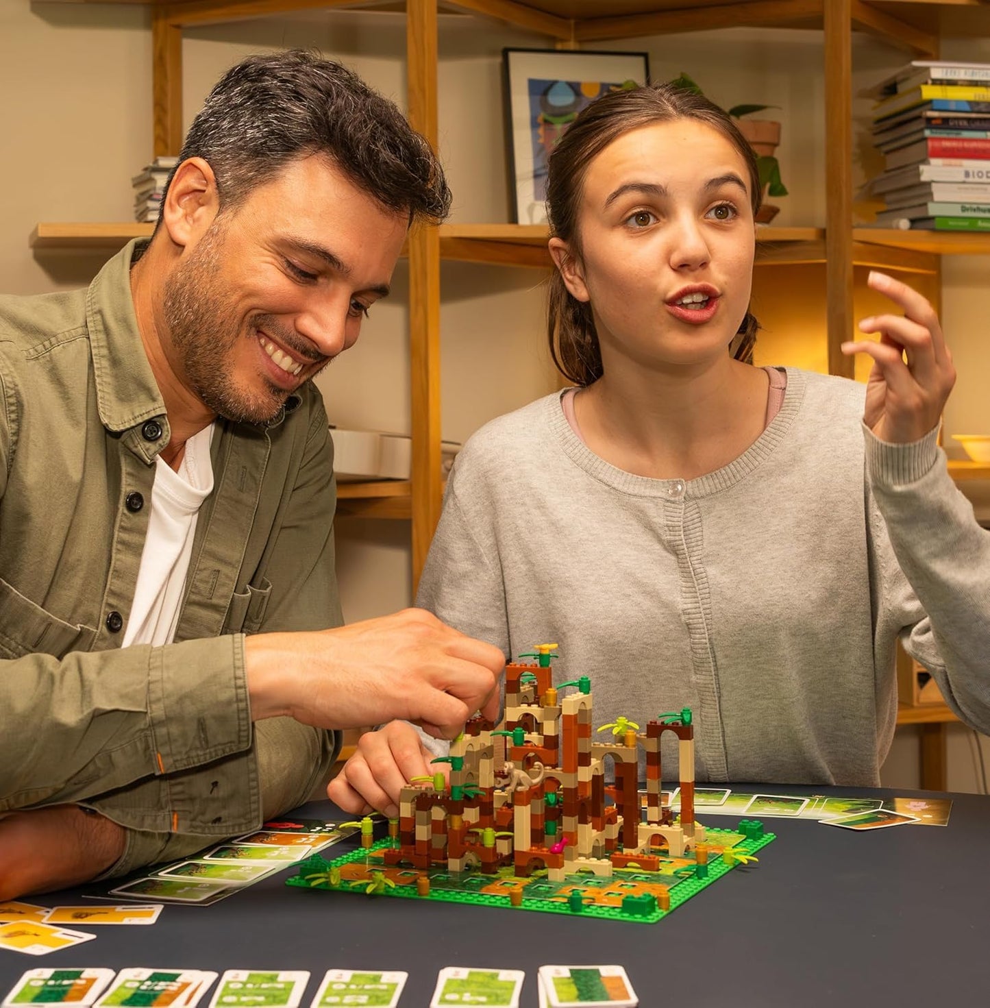 Monkey Palace (Bilingual French/English) - Board Games - Strategy/Building - Games for Family - Ages 10+ - 2 to 4 Players - 30 to 45 Minute Playtime - Made by Asmodee