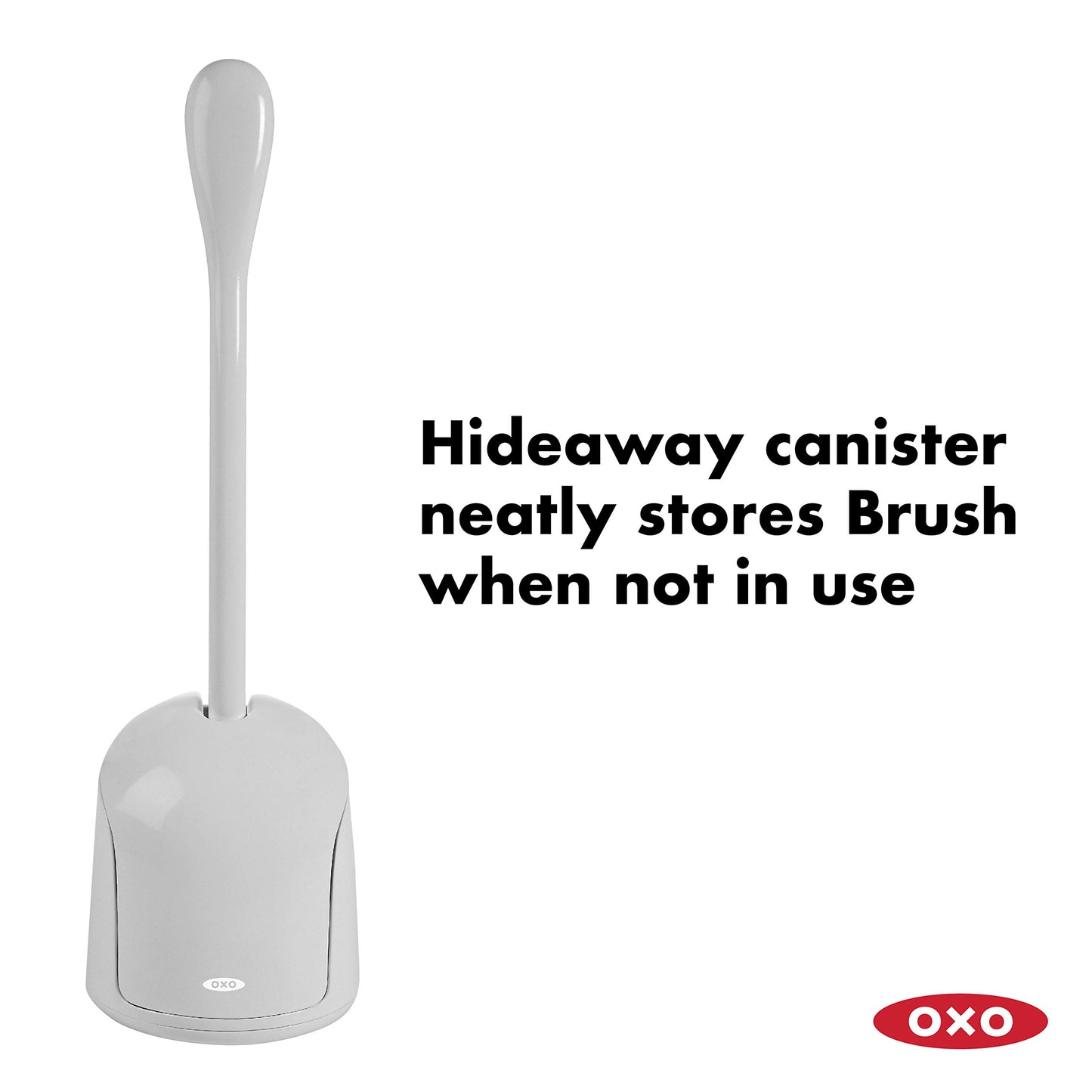 OXO Good Grips Hideaway Compact Toilet Brush-Gray