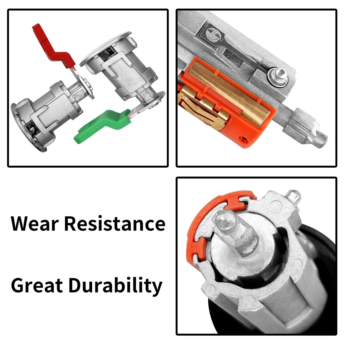 Door Lock Cylinders & Ignition Switch with Keys | Replacement for 1997-2018 Ford Econoline, E-150, E-250 & E-350 Van | Replace#: 703369, 597638, 707624, DL5886