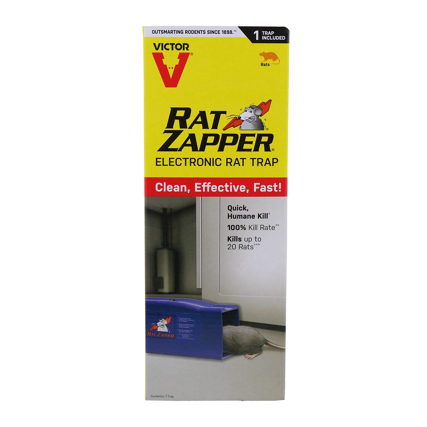 Rat Zapper Classic RZC001-4TRI Indoor Electronic Mouse and Rat Trap Killer