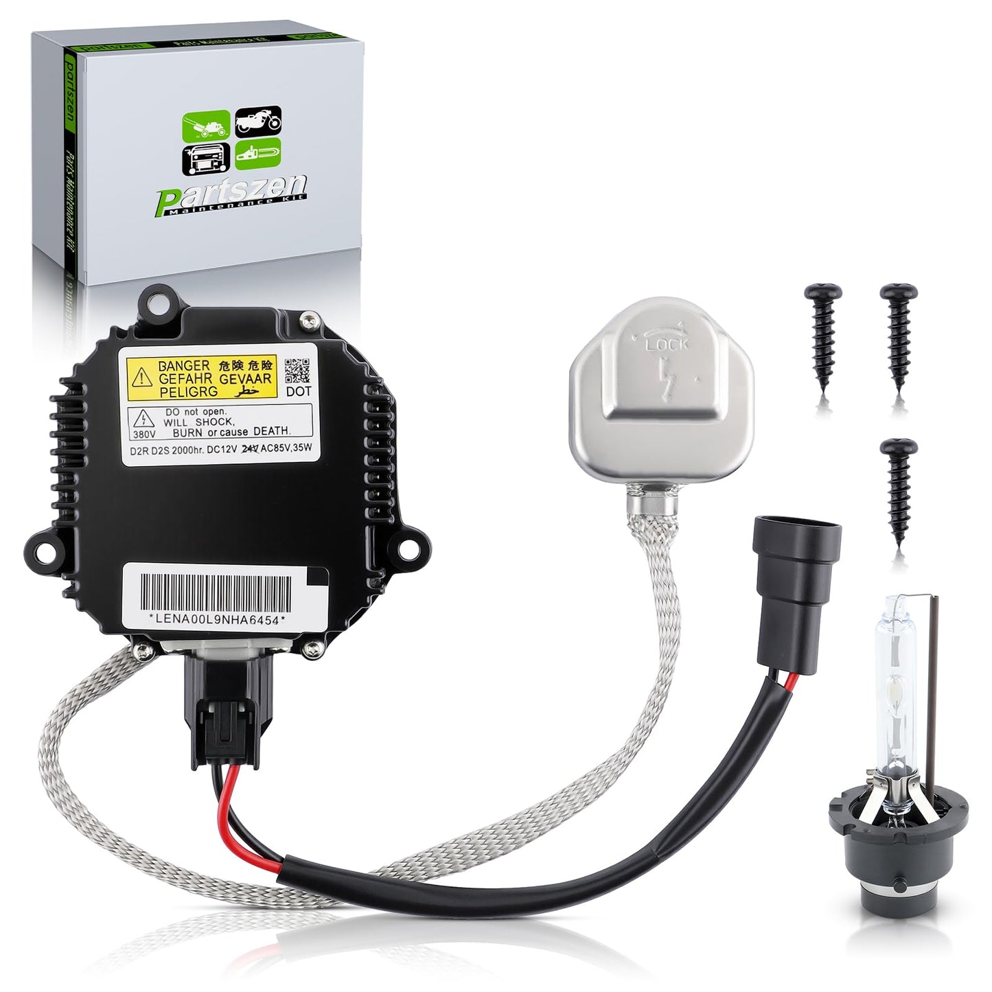 partszen 28474-8991A Xenon HID Ballast Headlight Control Unit for Infiniti G35 G37 FX35 QX56 Nissan Altima Maxima Murano 350Z 370Z GTR Replace 28474-89904 nzmns111lbna with Igniter D2S Bulb