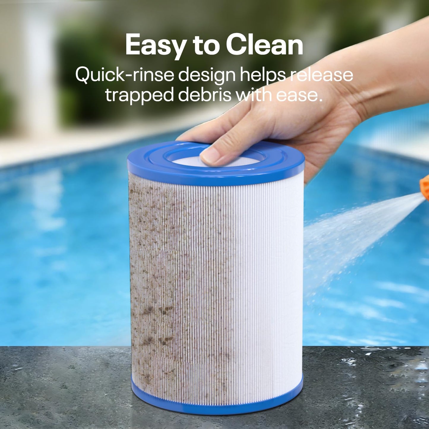 POOLPURE PDM28 Spa Filter Replaces Aquarest Dream Maker 461273 Hot Tub Filter (2 Count (Pack of 1))