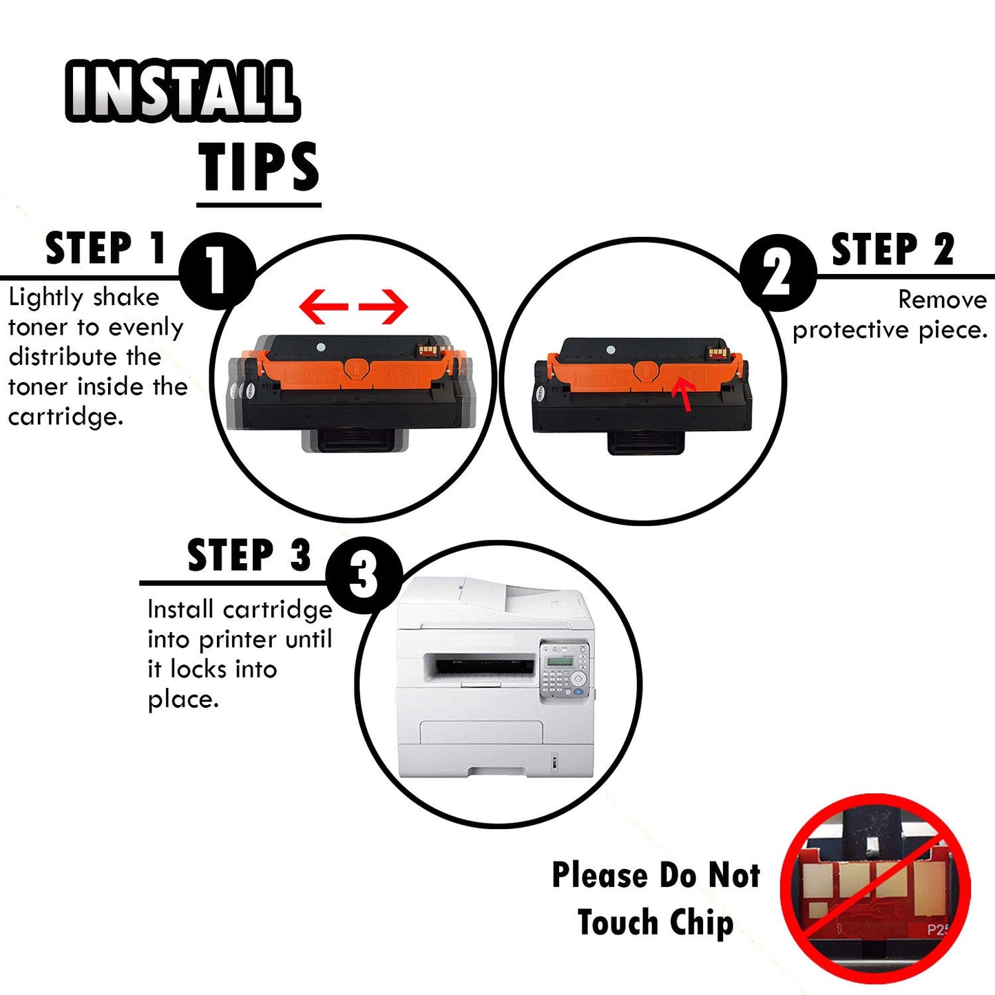 2 Inkfirst Compatible High Yield Toner Cartridges Compatible with Samsung MLT-D103L (MLTD103L) D103L BlackML-2955DW ML-2955ND SCX-4728FD SCX-4729FD SCX-4729FW ML-2950D ML-2950ND
