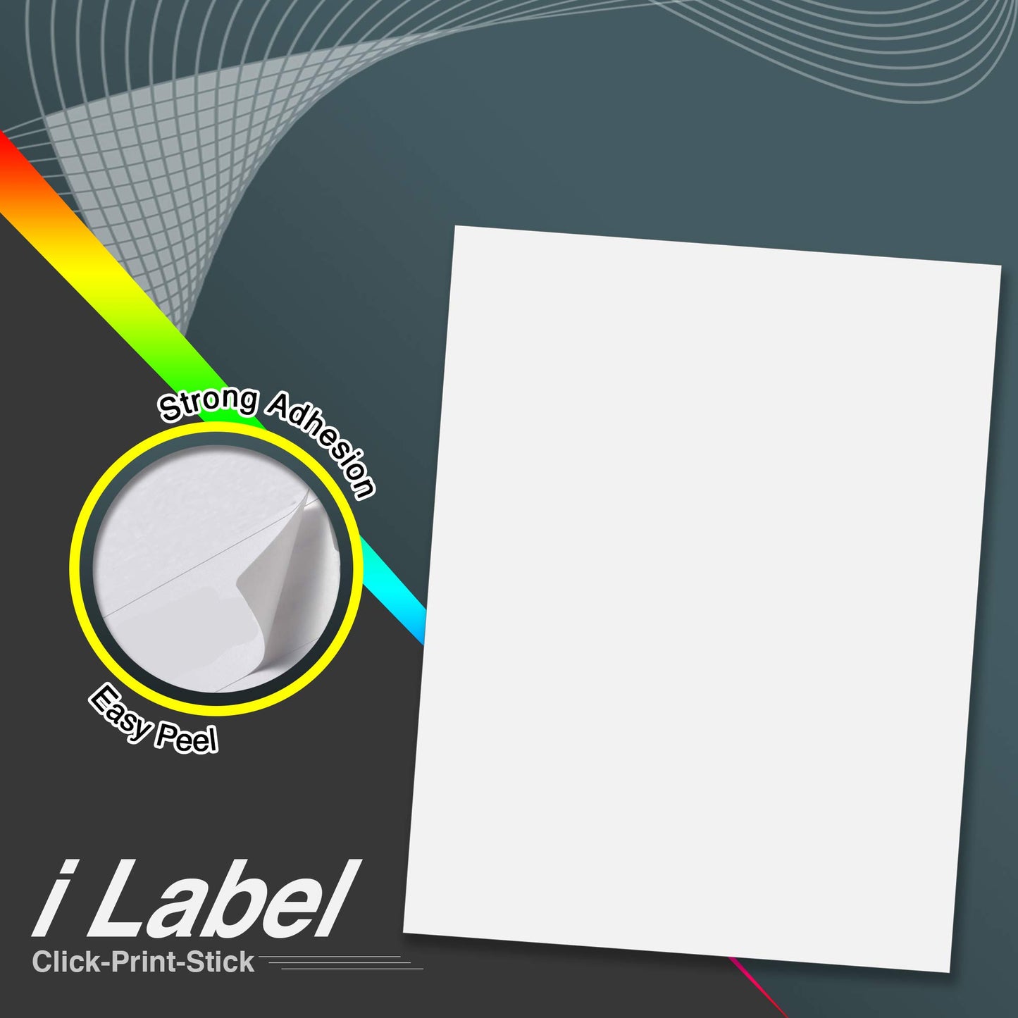 8.5" x 11" Full Sheet Sticker Paper for Laser & Inkjet Printers[500 Sheets,500 Labels]