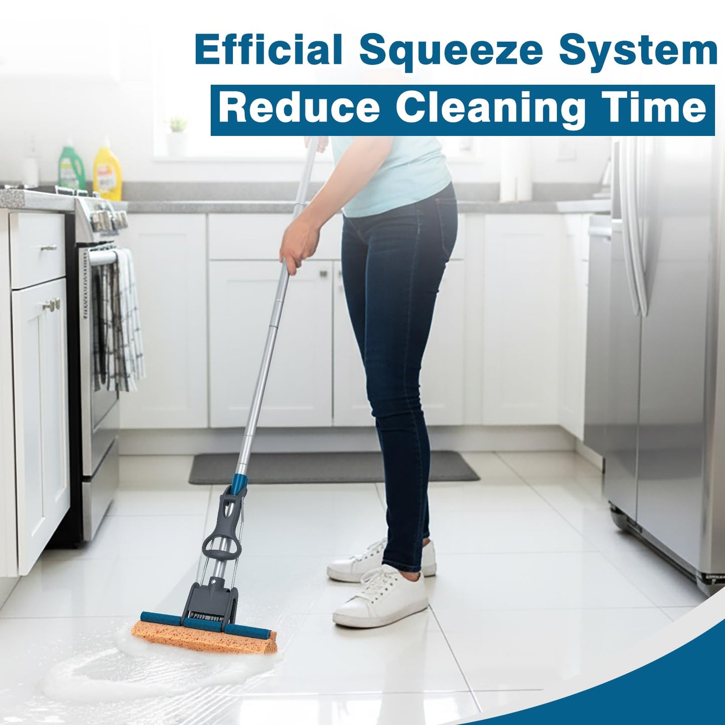 Sponge mops for Floor Cleaning squeezee