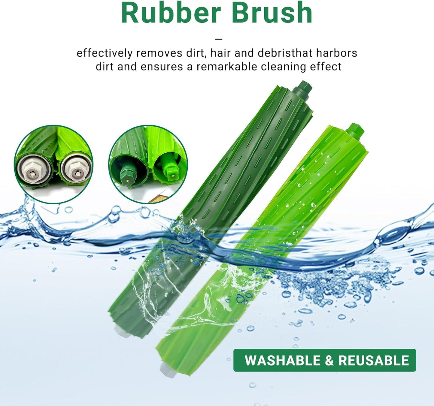 JoyBros 21-Pack Replacement Parts Compatible for iRobot Roomba E5 E6 i6 i6+ i3 i3+ i4 i4+ i7 i7+ i8+ Plus HEPA Filter Brush Roller Replenishment Accessroies