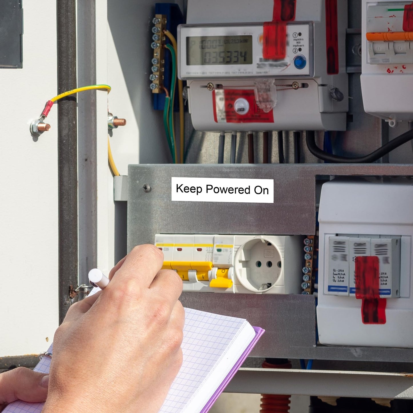 Compatible M21-750-595-WT All-Weather Vinyl Label Tape 3/4 Inch, for M210, M210LAB, M211, BMP21-PLUS, BMP21-LAB, Indoor/Outdoor, Lab and Equipment Labeling, 75" W 21' L, Black on White, 3-Pack