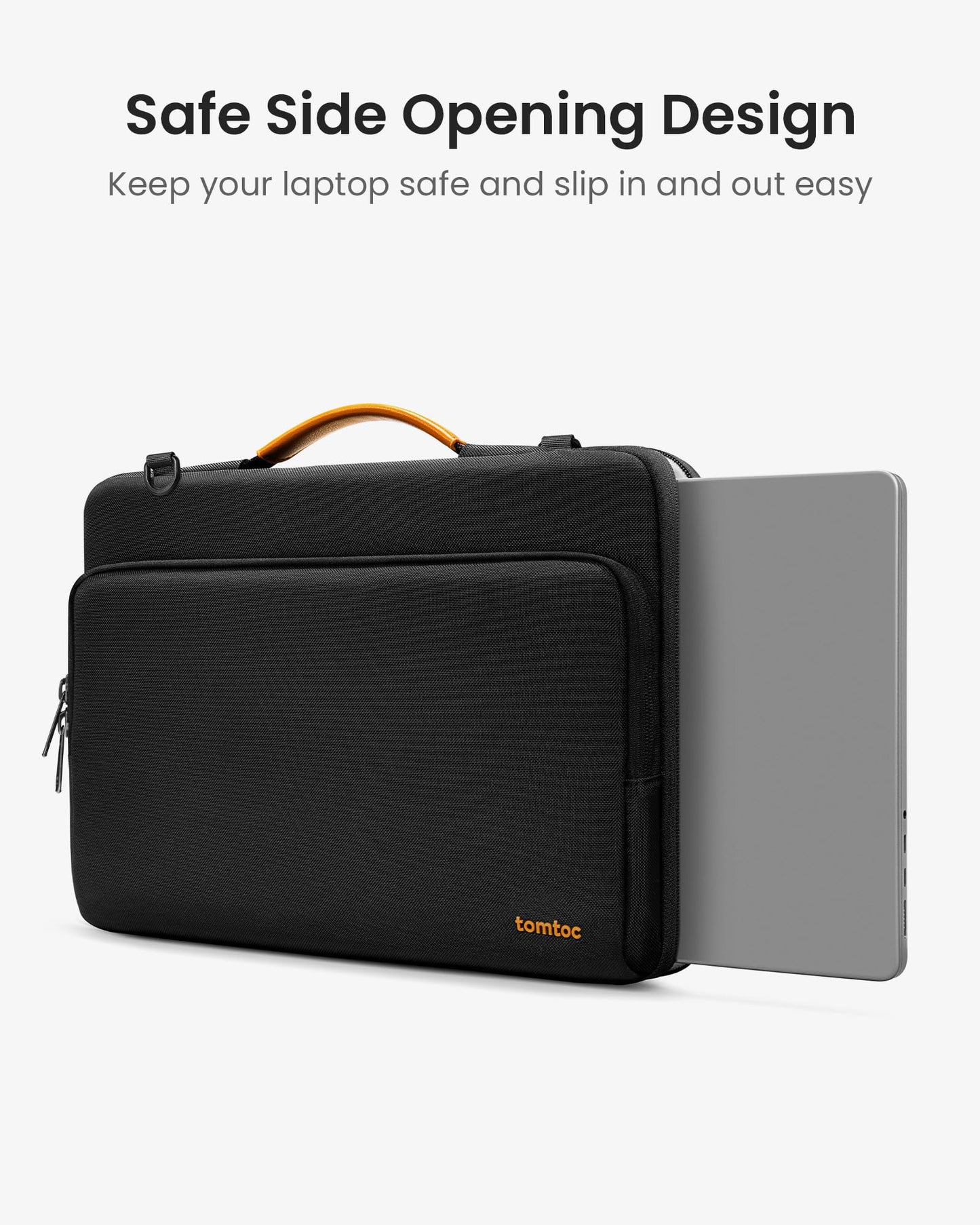 tomtoc 360 Protective Laptop Shoulder Bag for 14-inch MacBook Pro M5 Pro/Max A3426 A3427 2026 M4/M3/M2/M1 Pro/Max A3434, Water-Resistant Carrying Case for 13.5-14.4 Inch Microsoft Surface Laptop 7/6/5