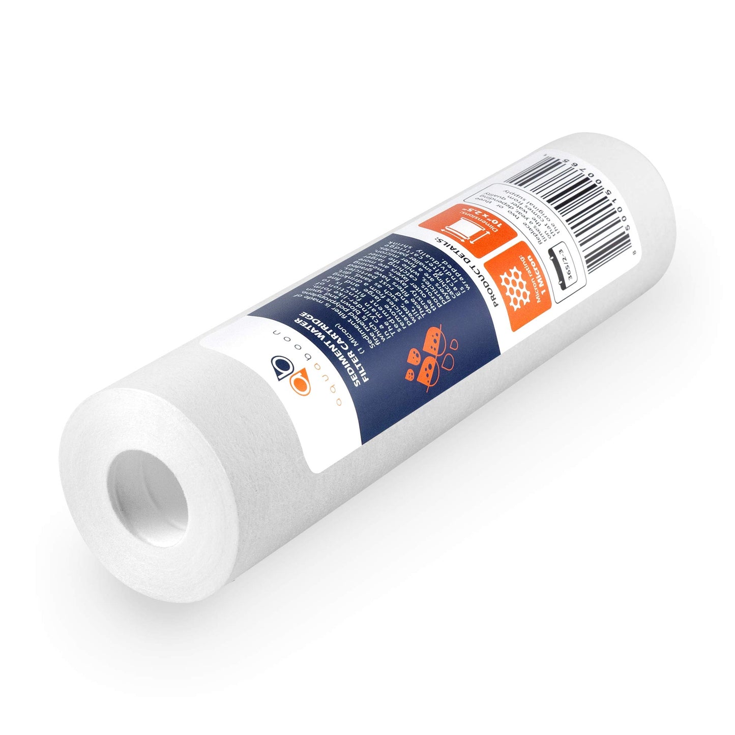 Aquaboon Whole House Sediment Filter 1 Micron 10 x 2.5 Compatible with Water Filters Replacement Cartridges AP110, Culligan P5, WHKF-GD05, 6 Pack