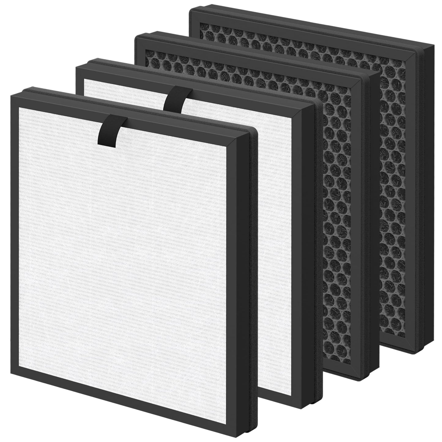 AP303 AP304 Replacement Filters, Compatible with DAYETTE Air Purifier AP303/AP304, H14 HEPA Filter with Activated Carbon, 4 Pack (Original Filter)