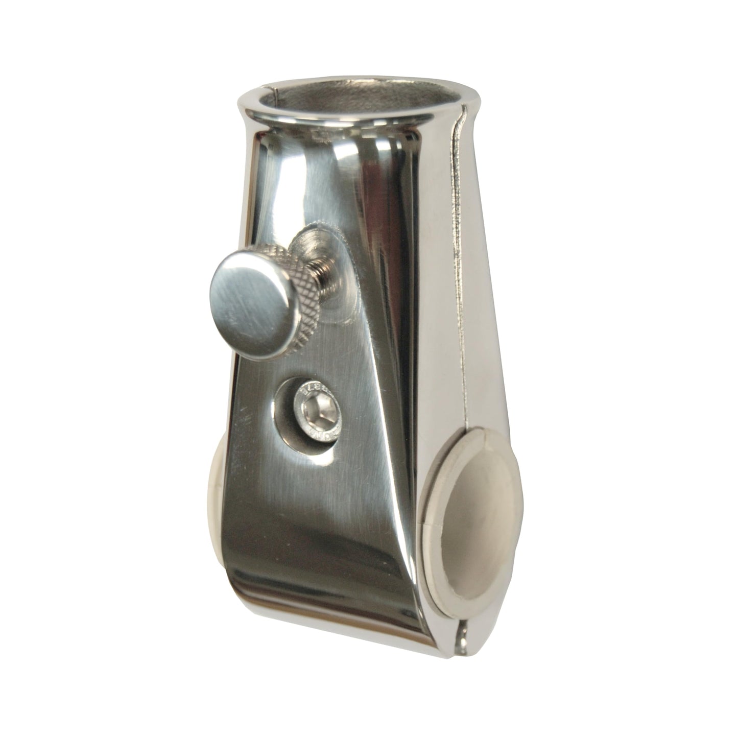 Taylor Made Flag Pole Socket Rail Mount for 7/8" to 1" Rails with 1" Flag Staff — Perpendicular Mount with Adjustable Angle - Secure Fit - Made in The USA from T304 Stainless-Steel — 2020109091