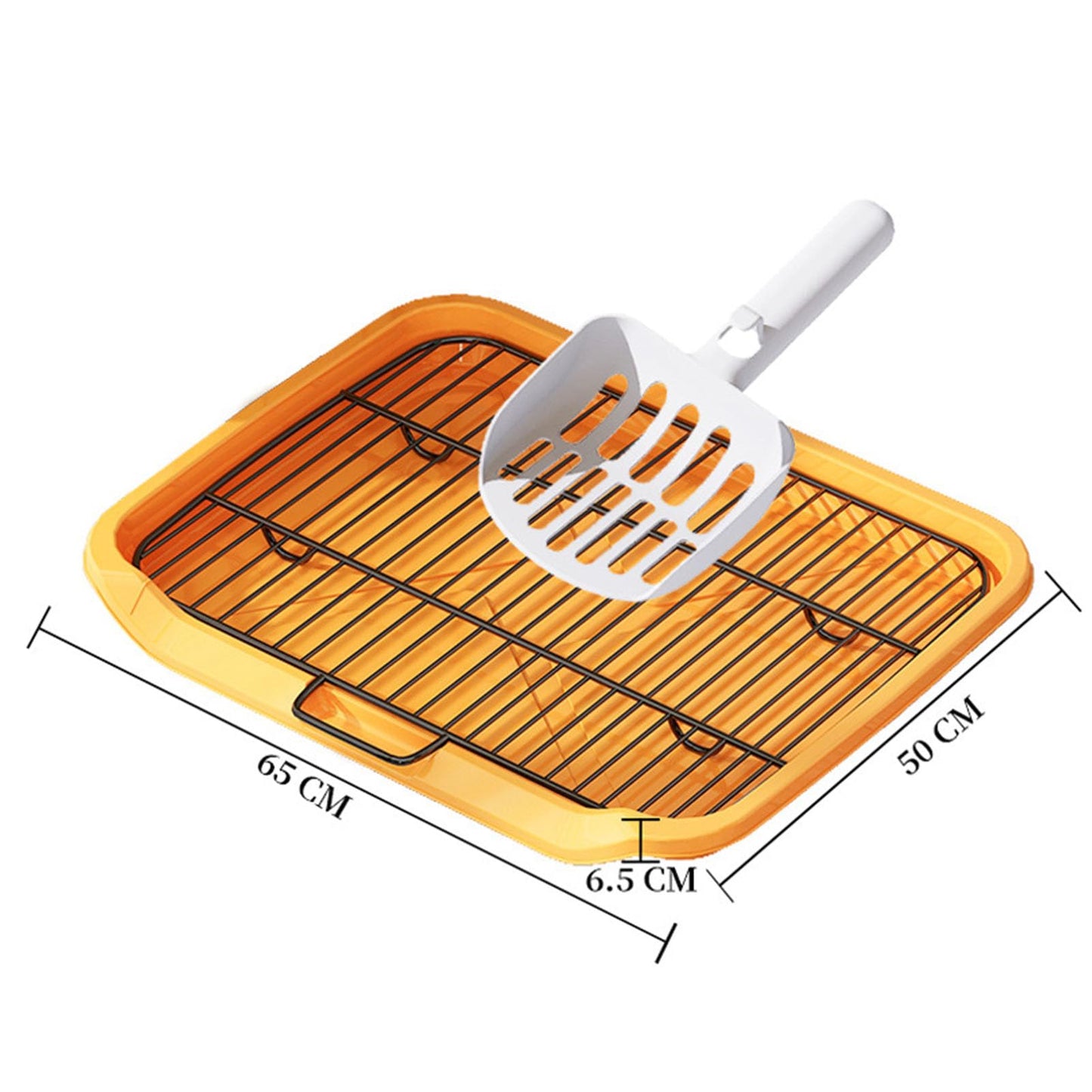 Spill Proof Dog Potty Tray, Removable Washable Training Toilet with Flat Plate Design for Small Medium Large Dogs