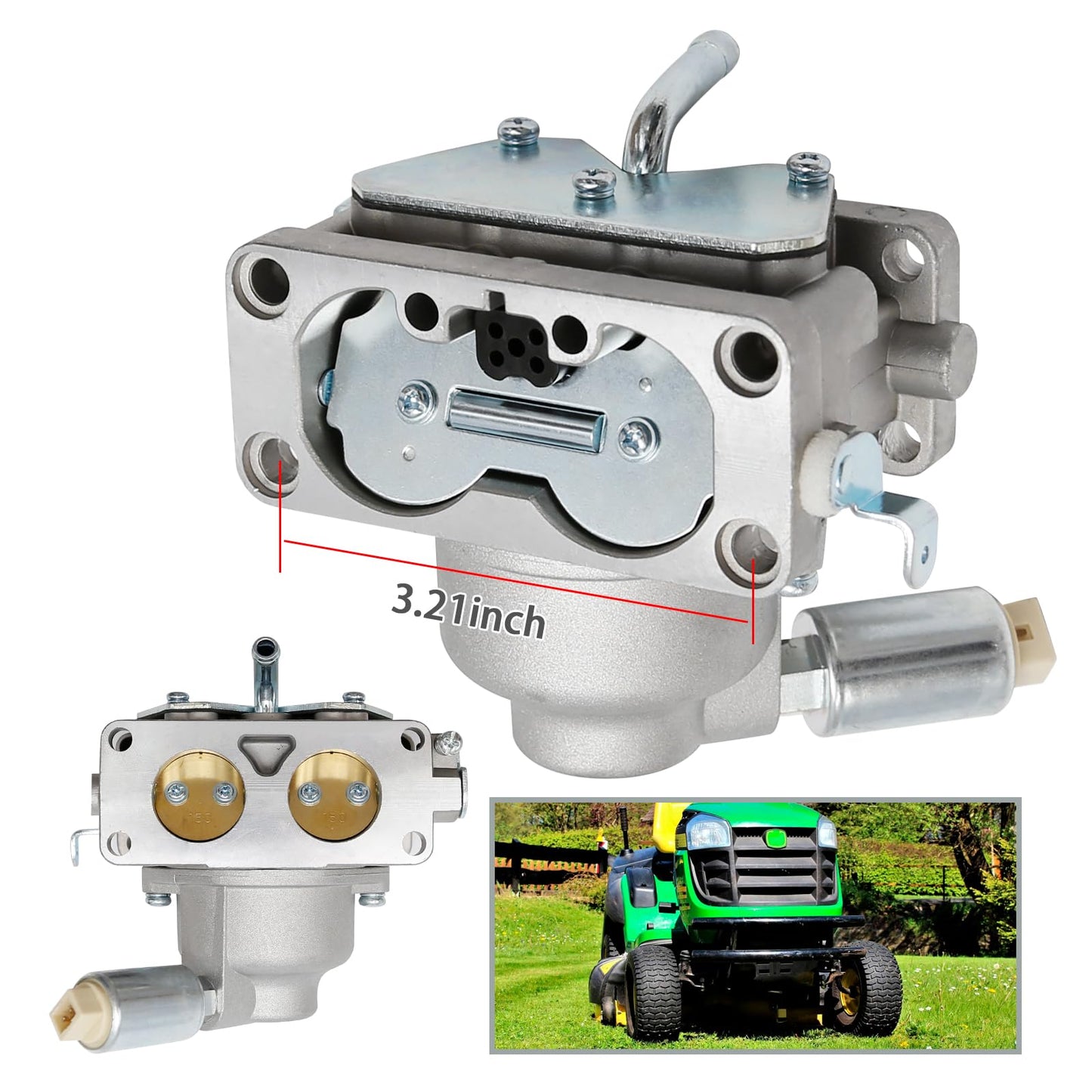 Anxingo 791230 Carburetor LA135 Carb Replacement for B&S 20HP 21HP 23HP 24HP 25HP V-Twin Engine MIA10632 LA135 LA120 LA130 LA140 LA150 LA145 799230 796227 699709 499804