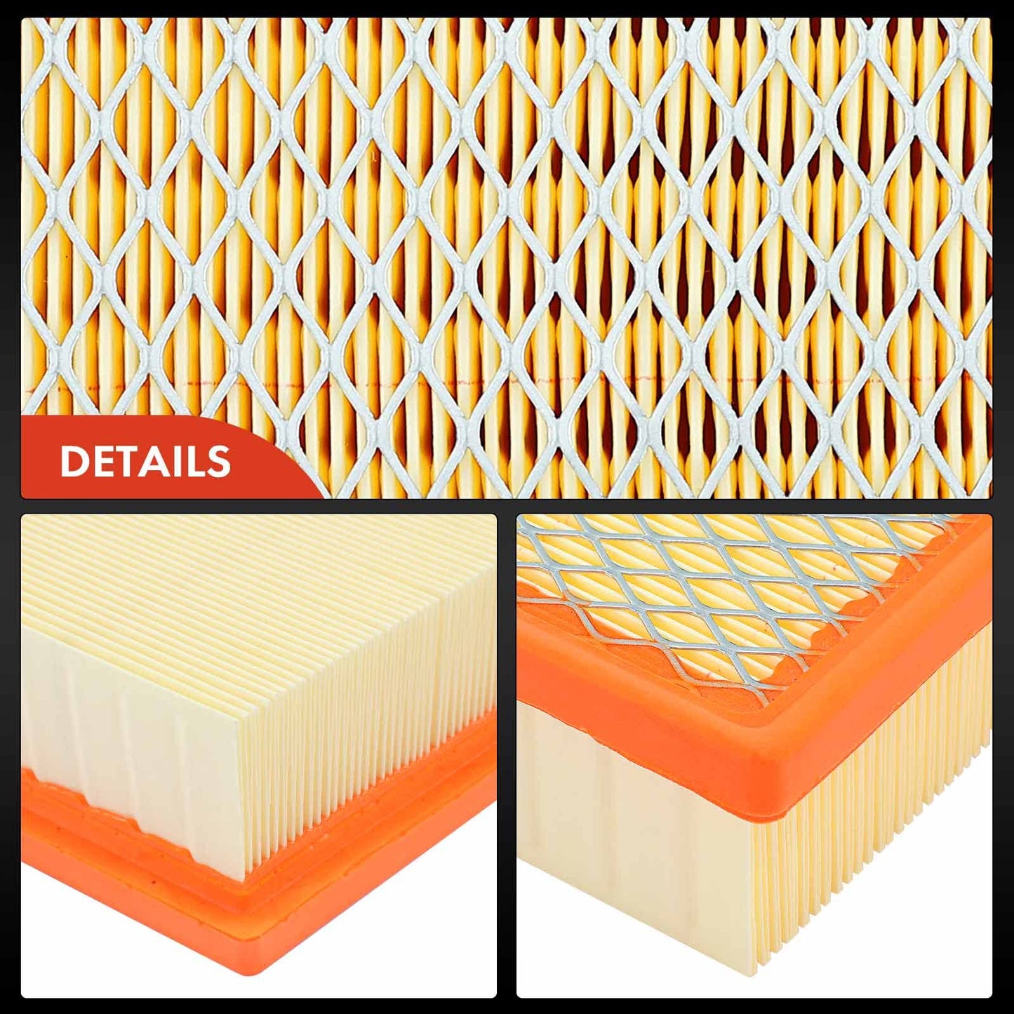 A-Premium 2-PC Engine Air Filter Compatible with Toyota, Dodge, Jeep & Lexus Models - Camry, Highlander, Avalon, Sienna, Durango, Grand Cherokee, ES350, NX300, RX350 - Replace# 17801-0P050