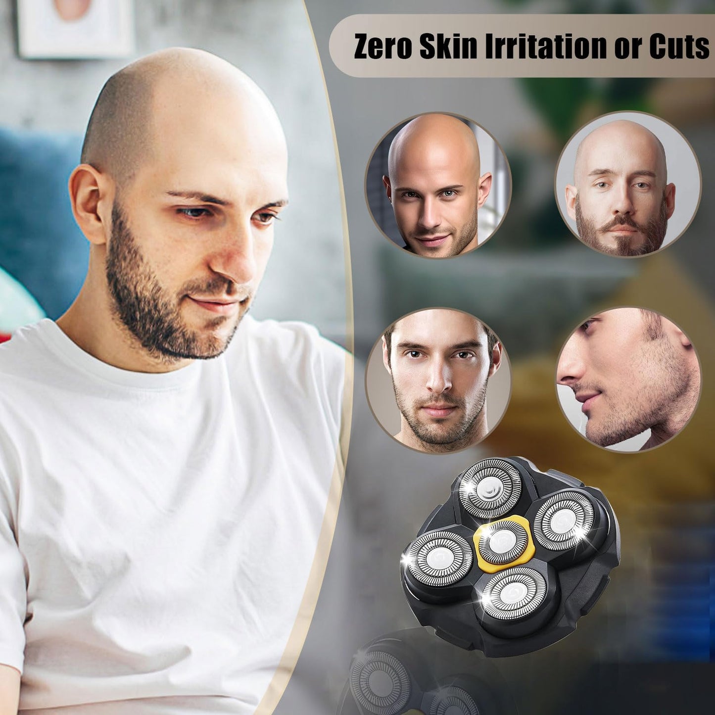 3PCS Shaver Replacement Blades Compatible with MicroTouch Titanium Head,Stainless Steel Material (black)