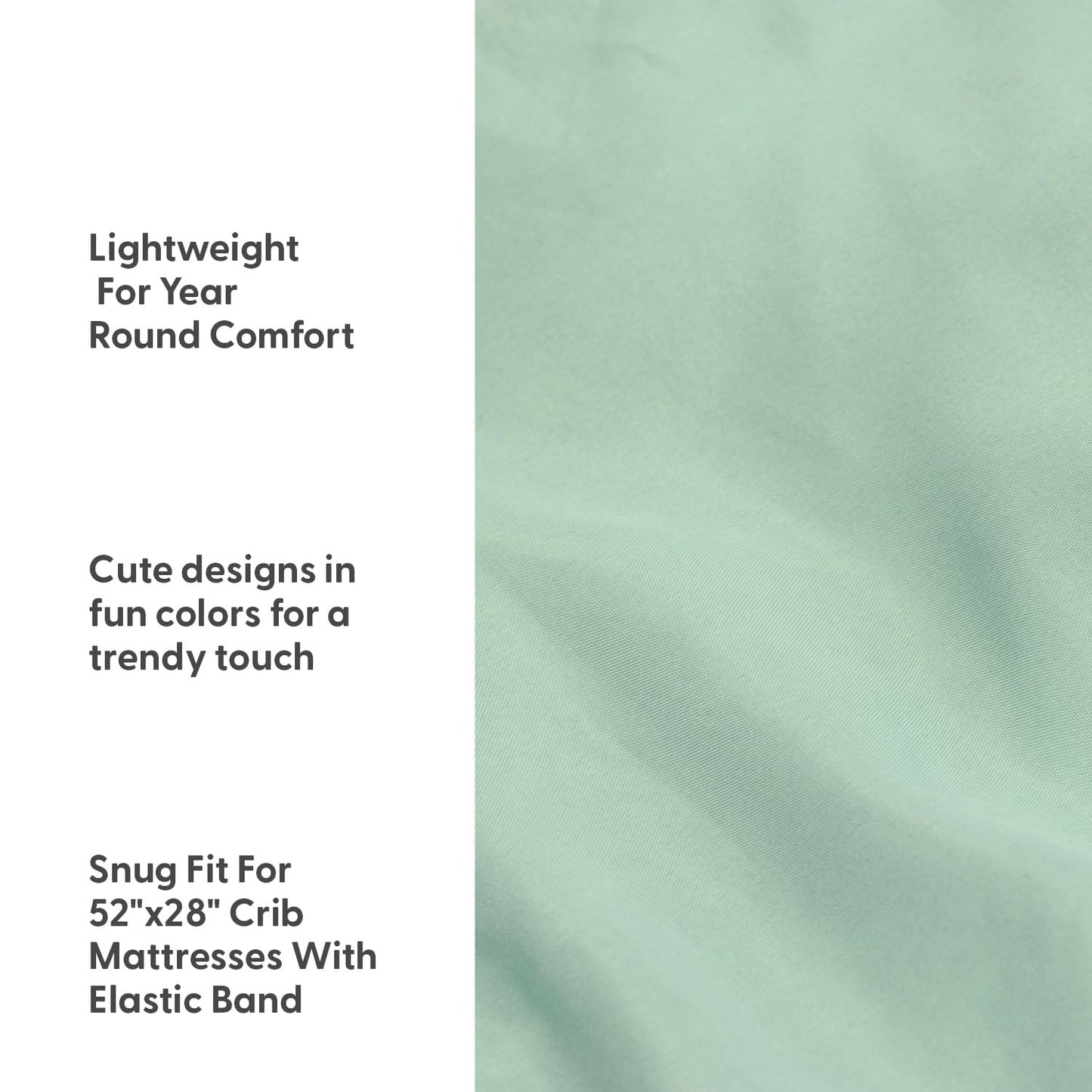 The Peanutshell 4-Pack Fitted Crib Sheet Set - Super Soft & Breathable Baby Girl or Boy Crib Sheets, Nursery Decor, Fit for Standard Mattress Cover- Elephant