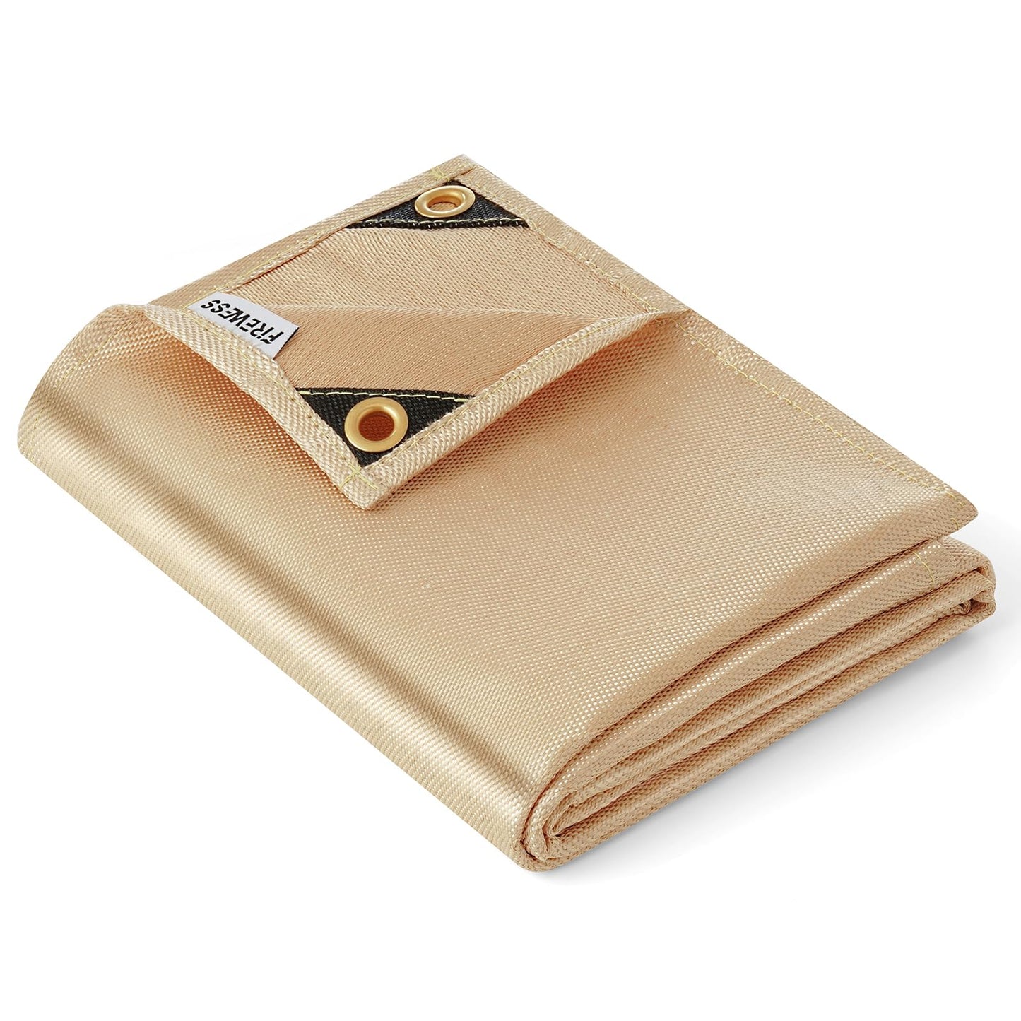 Heavy Duty Fiberglass Welding Blanket, 4x6 ft Heat Resistant Blanket with Brass Grommets, Multi-Purpose Welding Mat for Grill, Smoker, Camping, Industrial Use