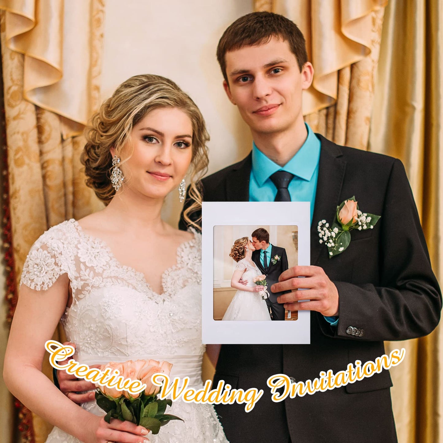 Fainne Full Window Envelopes, 37lb White Photo Mailing Catalog Envelopes with Large Clear Window for Graduation Announcements, Certificates, Documents, Brochures