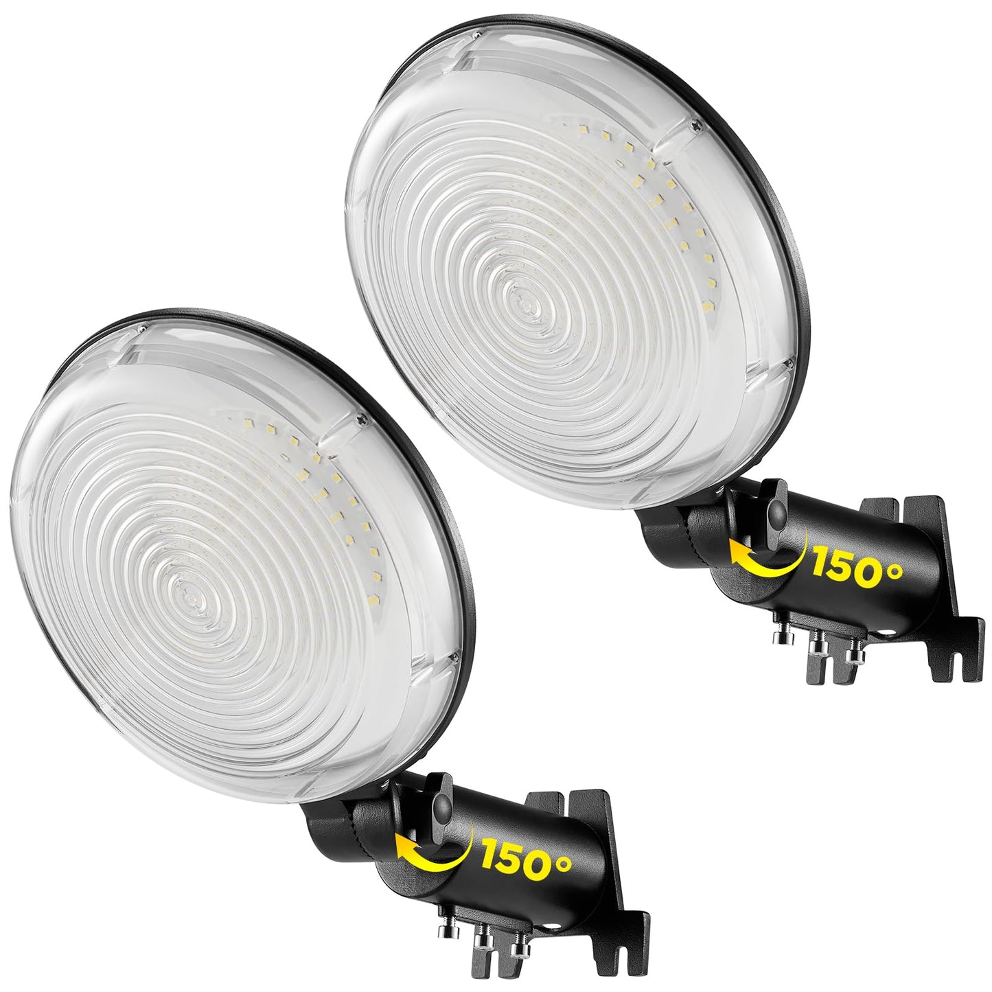 WILLGOTOP LED Barn Light 120W 2 Pack, 15000LM Dusk to Dawn Outdoor Lights, 6500K Daylight Yard Lights, IP66 Waterproof Street Lights for Farmhouse Garage Yard Warehouse Outdoor Security Light