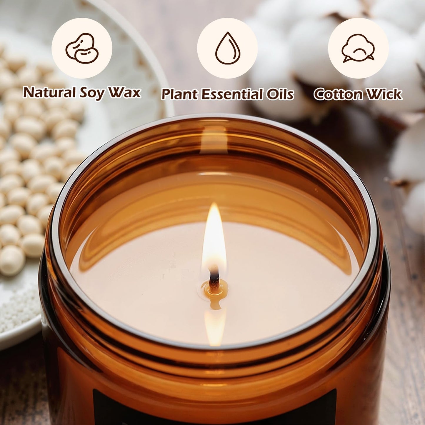 Scented Candles Gift Set, 4 Pack 28oz 200 Hours Burn, Candles for Women Men, Scents of Pineapple Cocktail/Coconut Vanilla/Pink Sands/Bahamian Breeze