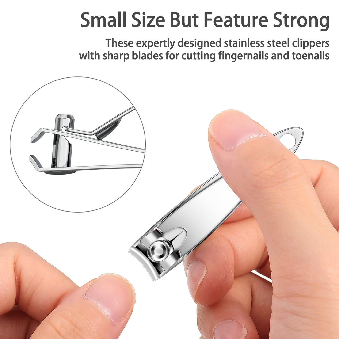 AVERZELLA 100-Pack Nail Clippers Bulk Toenail Fingernail Clippers Pack, Stainless Steel Fingernail Toe Nail Clippers,Portable Mini Nail Cutter Set for Men Women Homeless Care Package Supplies